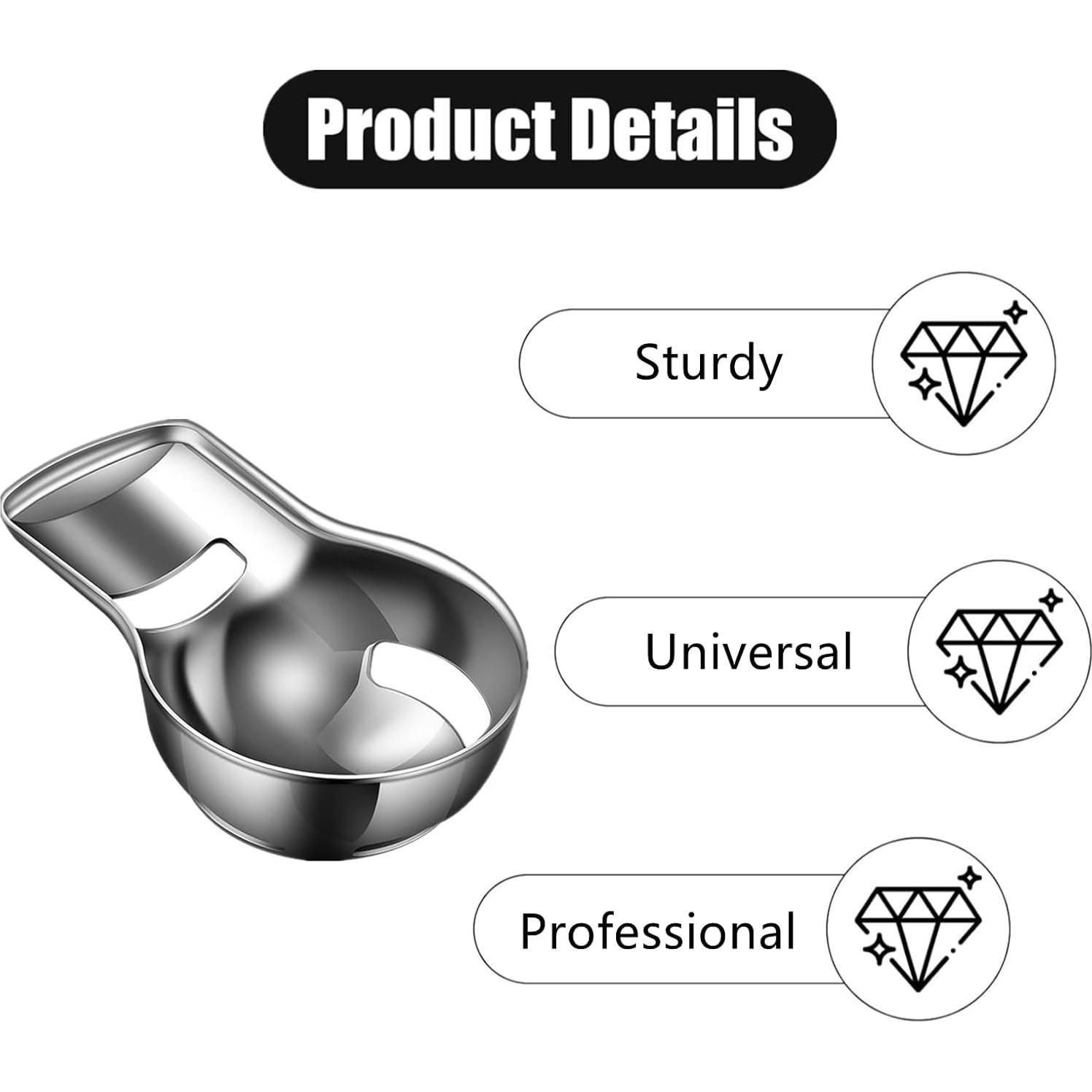 Separador de Yemas de Huevo DKJEkdje Acero Inoxidable 9x5.7cm