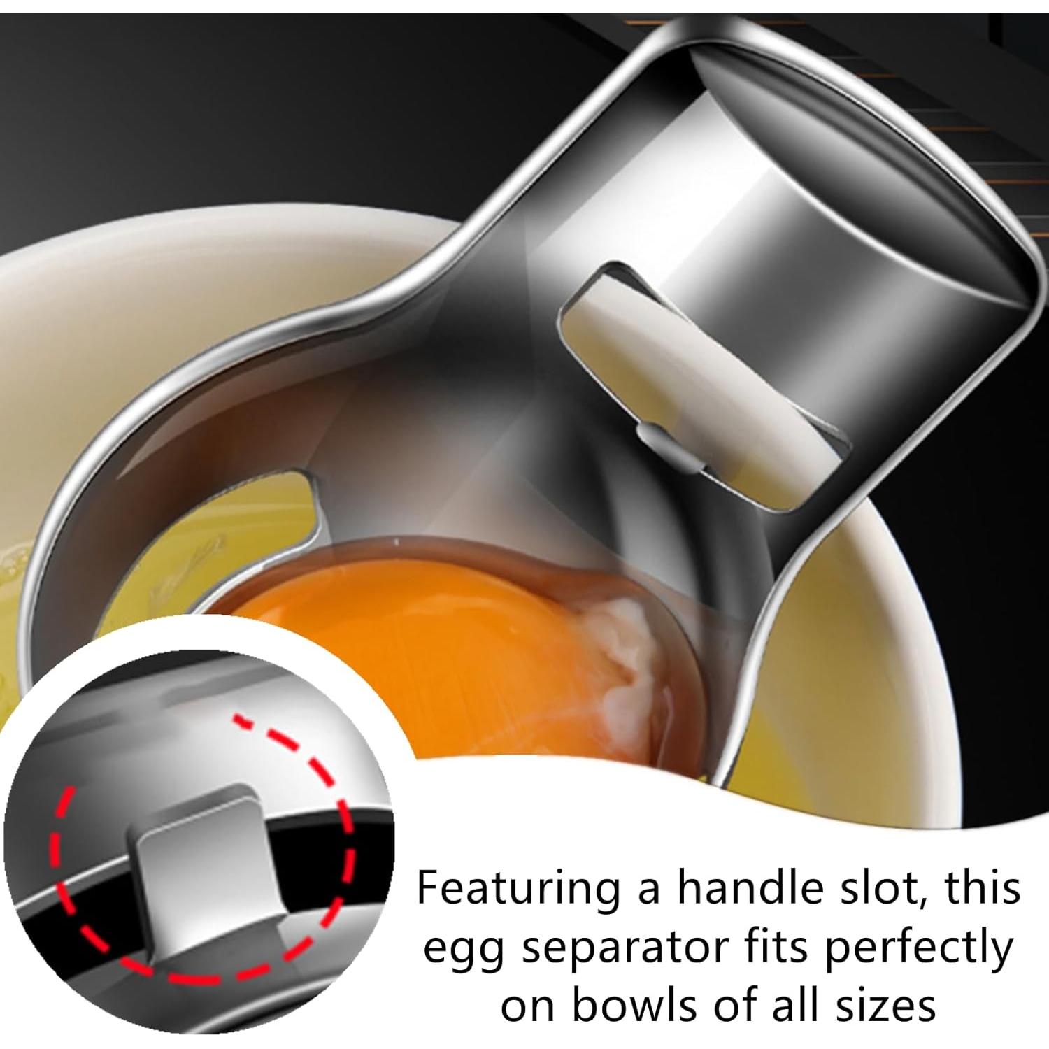 Separador de Yemas de Huevo DKJEkdje Acero Inoxidable 9x5.7cm