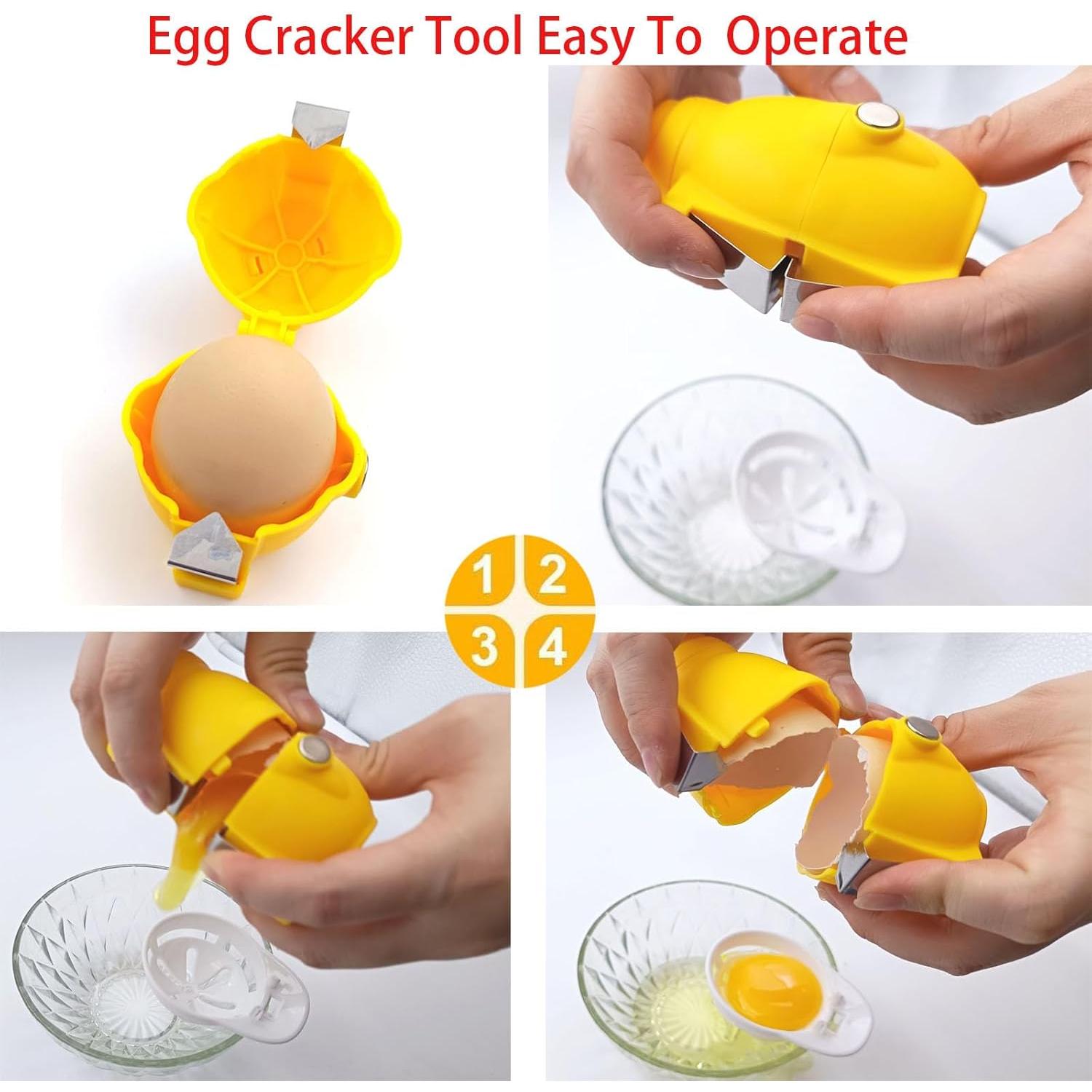 Abridor de cáscaras de huevo 5 en 1 BANNFY con separador