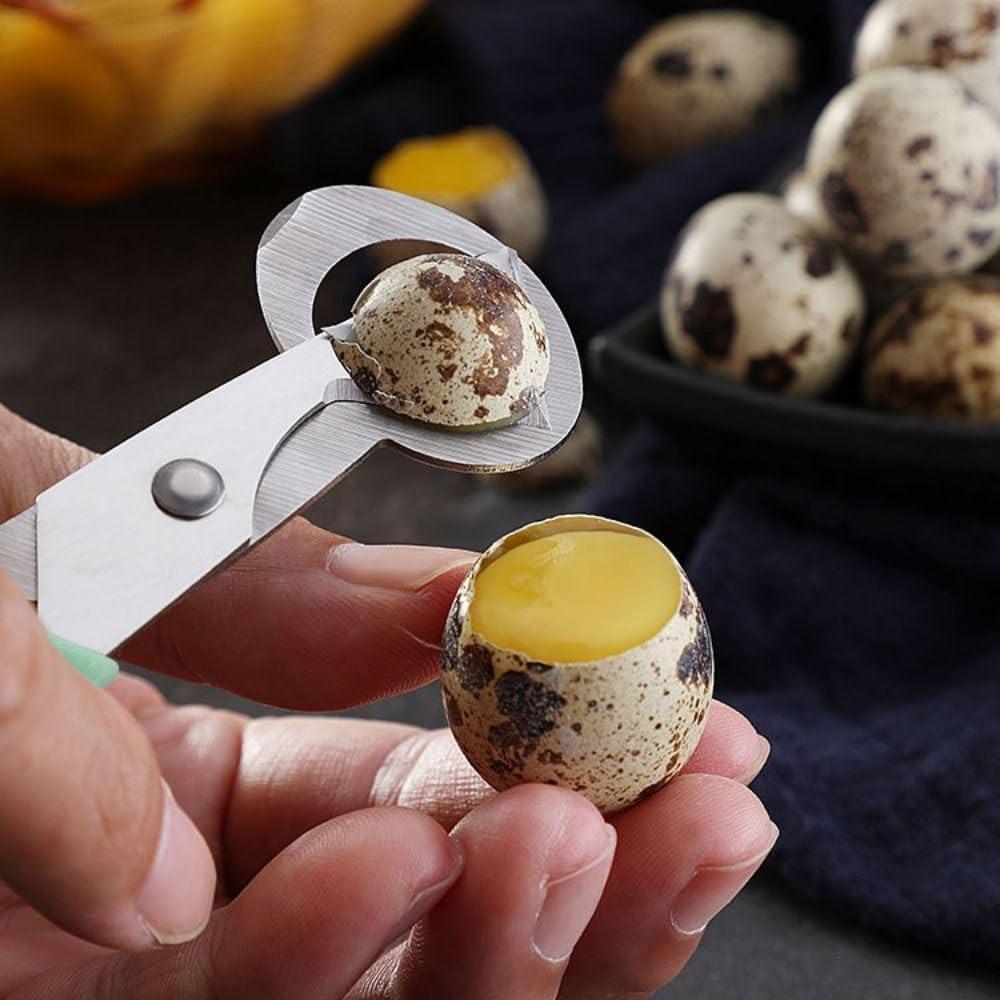 Tijeras cortadoras de huevo de codorniz JJLFresheners verde