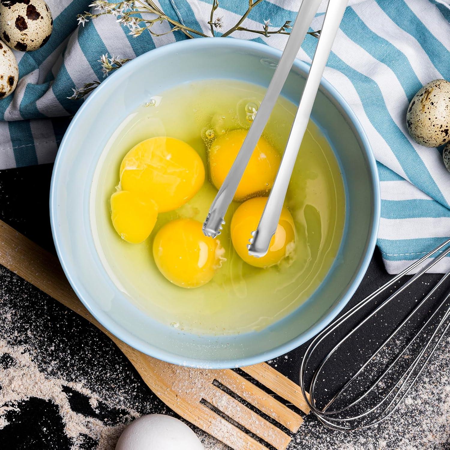 Bewudy 3 Clips de Acero Inoxidable para Huevos y Alimentos