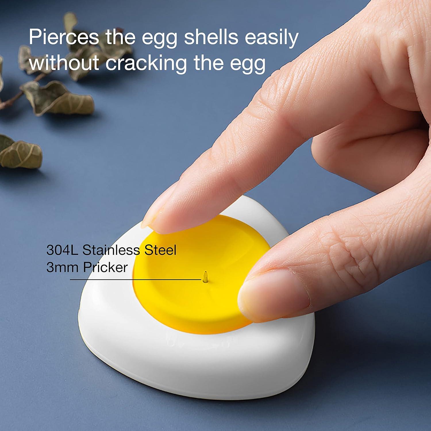 Pinchador de Huevos Duros Elestoria - Pelador Manual de Acero Inoxidable