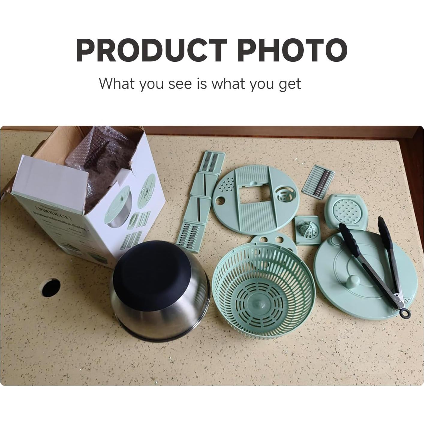 Escurridor de Ensalada 5 en 1 SYXLTSH Acero Inoxidable 304