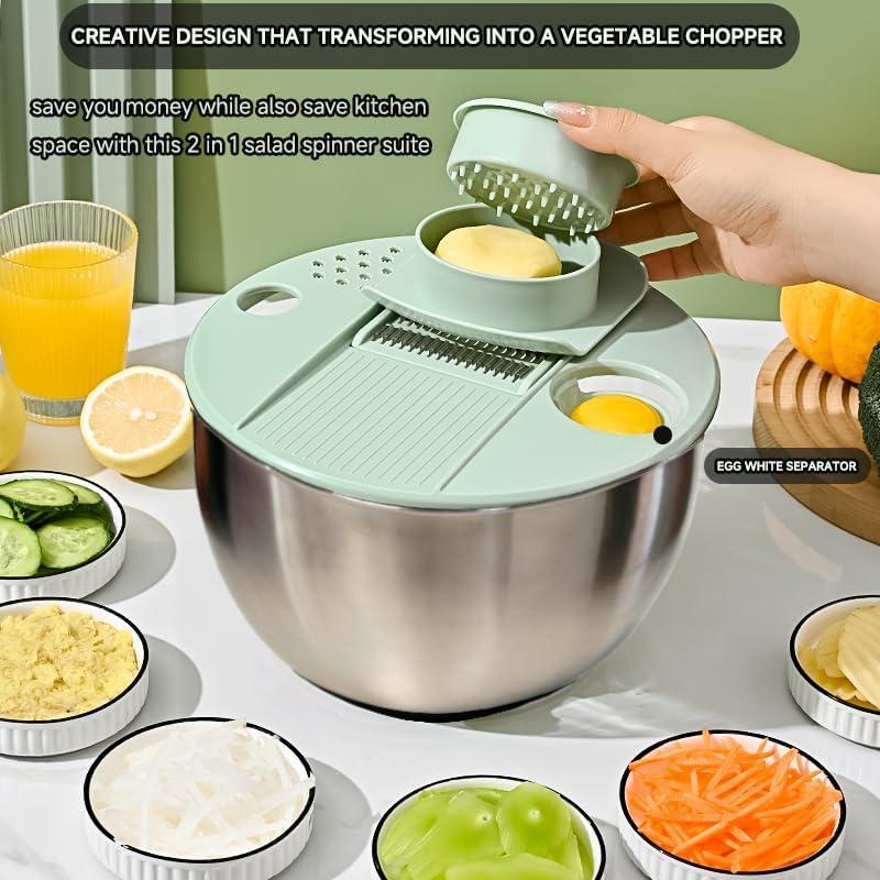 Escurridor de Ensalada 5 en 1 SYXLTSH Acero Inoxidable 304