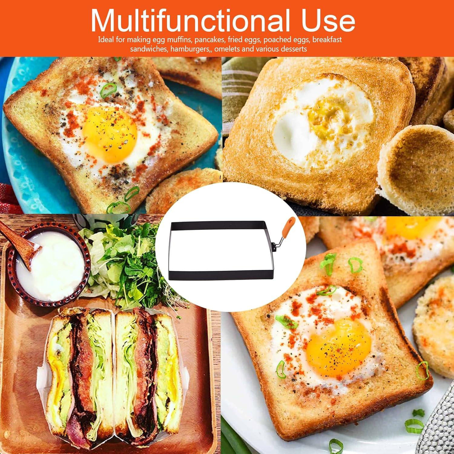 Juego de 2 Anillos de Tortilla Cuadrados 20 cm WOWITIS