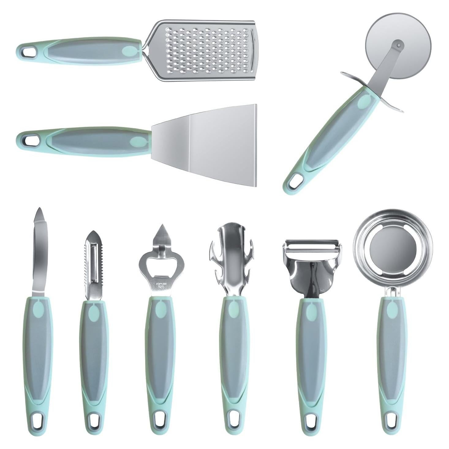 Juego de Utensilios de Cocina HIFIND 9 PZS Acero Inoxidable