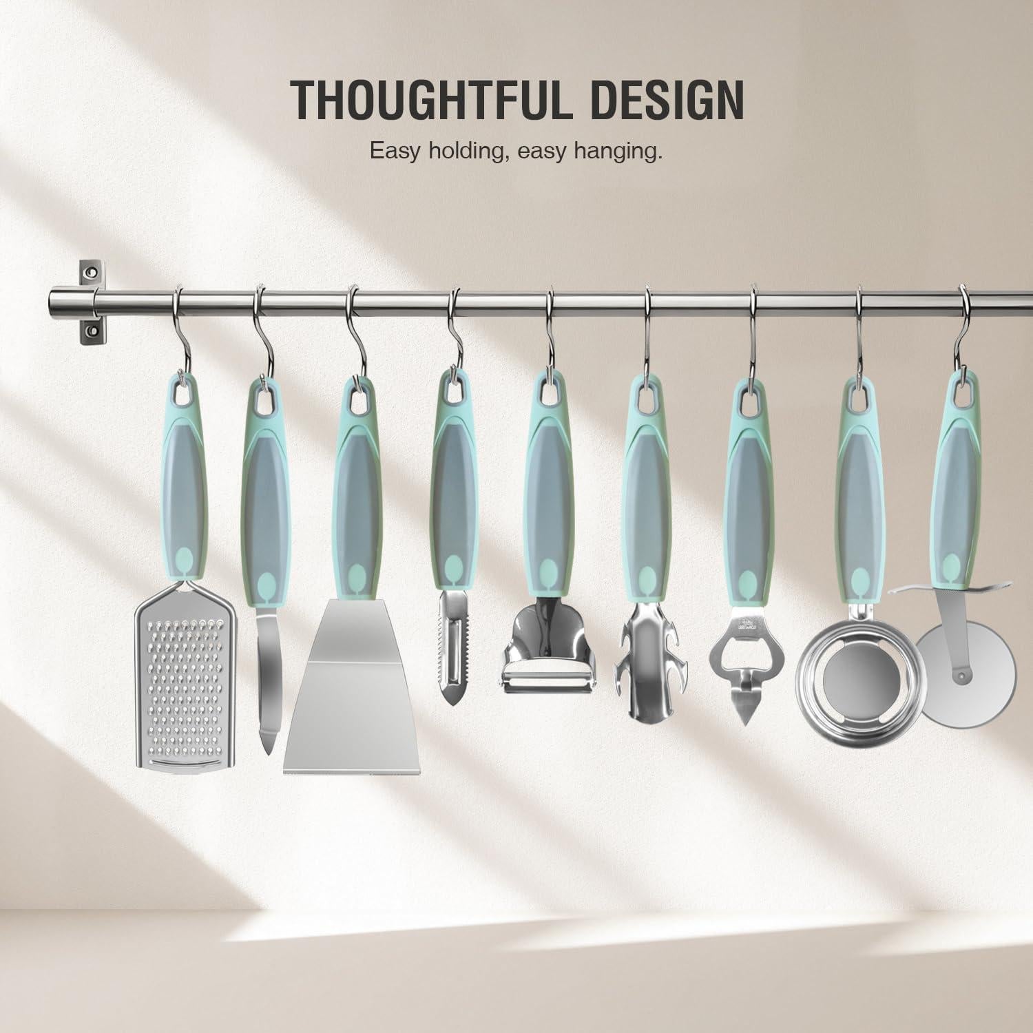 Juego de Utensilios de Cocina HIFIND 9 PZS Acero Inoxidable