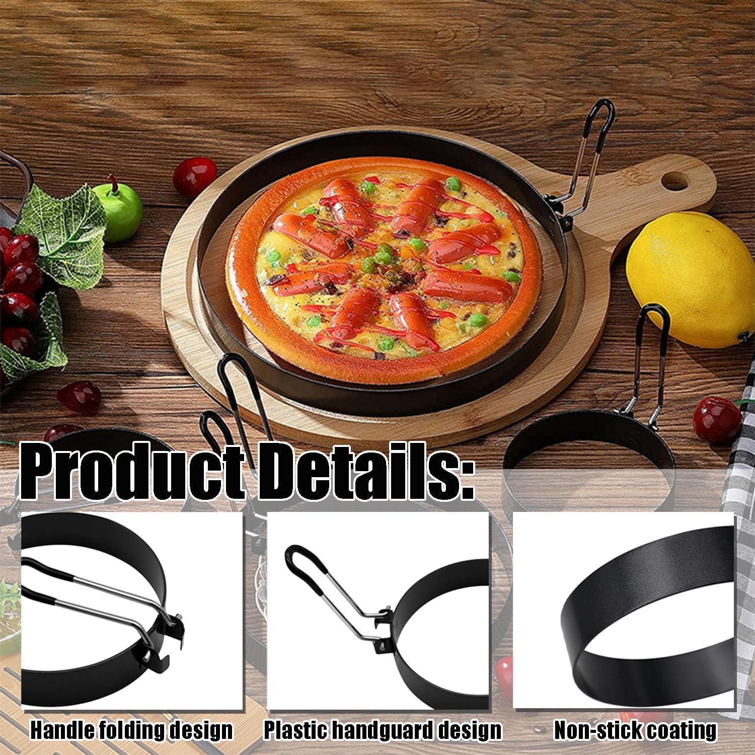 Anillo de Omelette Biunnru de Acero Inoxidable 21 cm - 2 Pcs