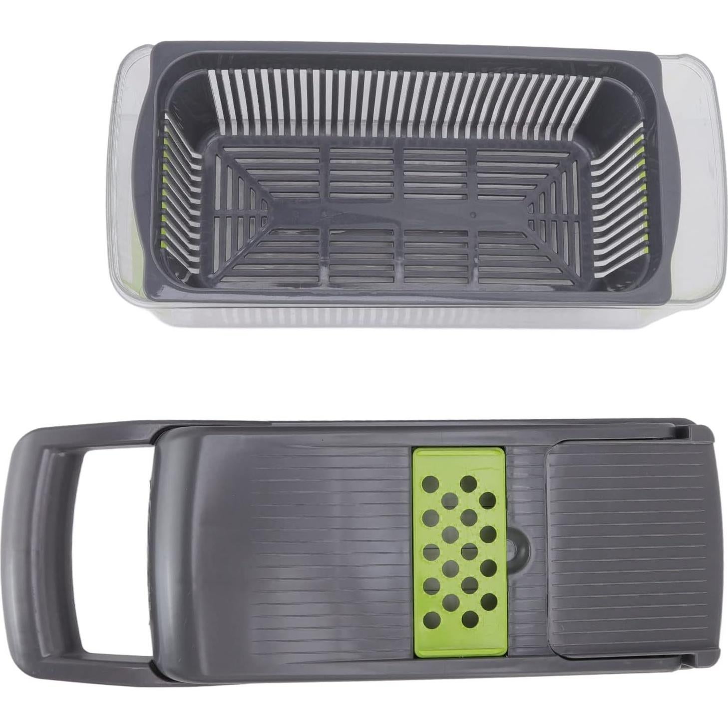 Picador de Verduras BORDSTRACT 14 en 1 Manual con 6 Cuchillas