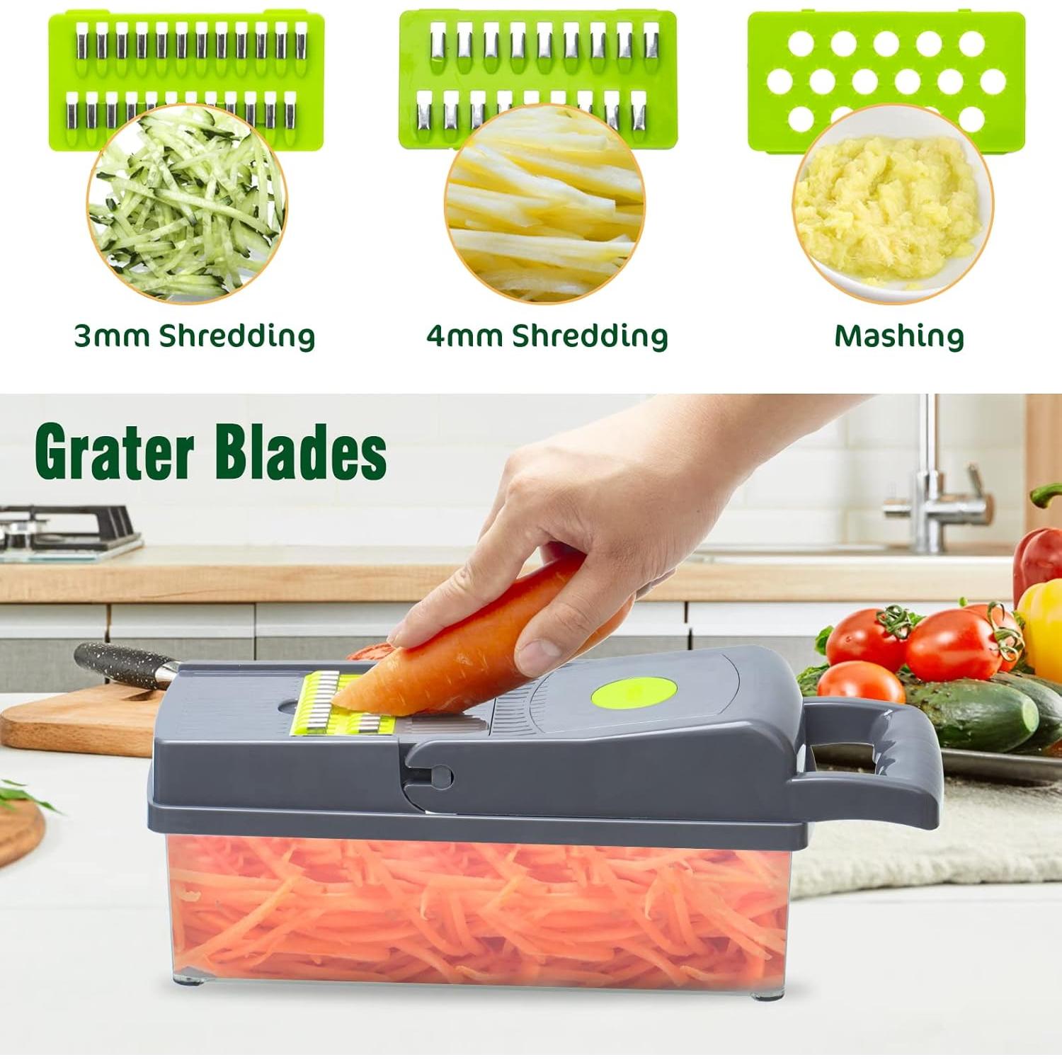 Cortador de Verduras Multifuncional Ingcebo 8 Cuchillas 1.2L