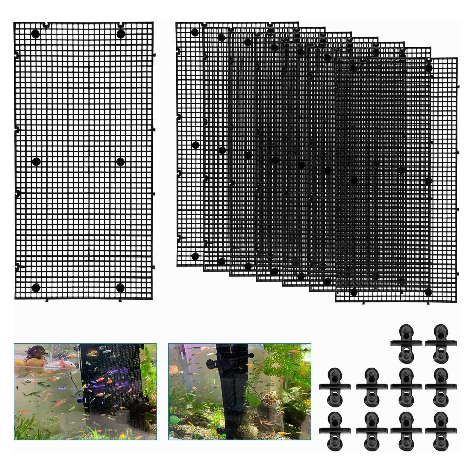 Separador de Acuario 8 Piezas Weramics 30x15 cm Ajustable