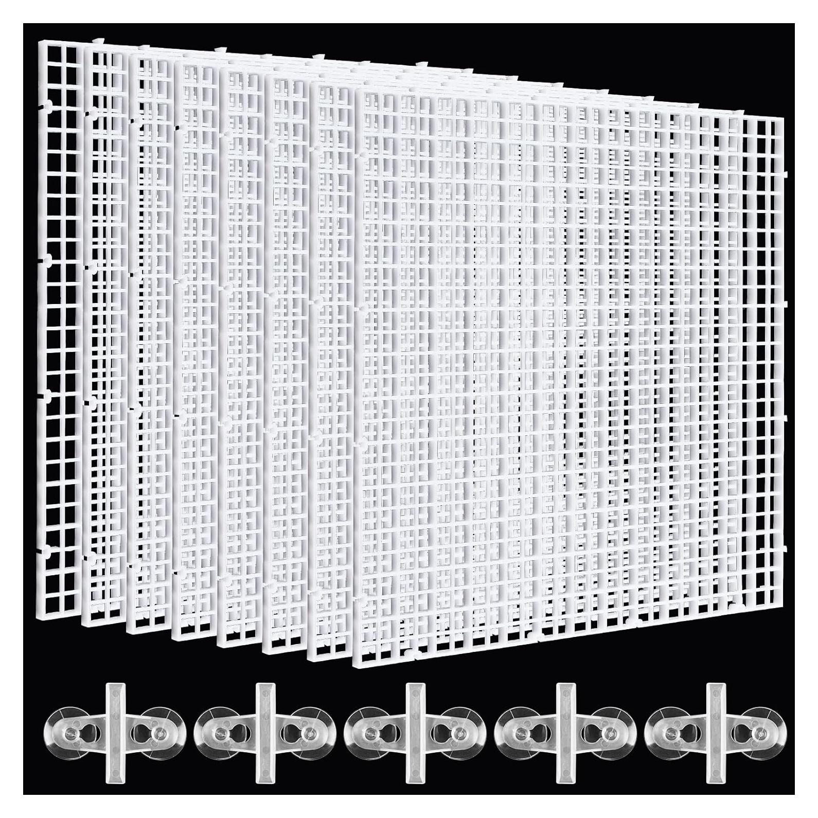 Divisor de Acuario Lainballow 8 Piezas 30 x 30 cm con Ventosas