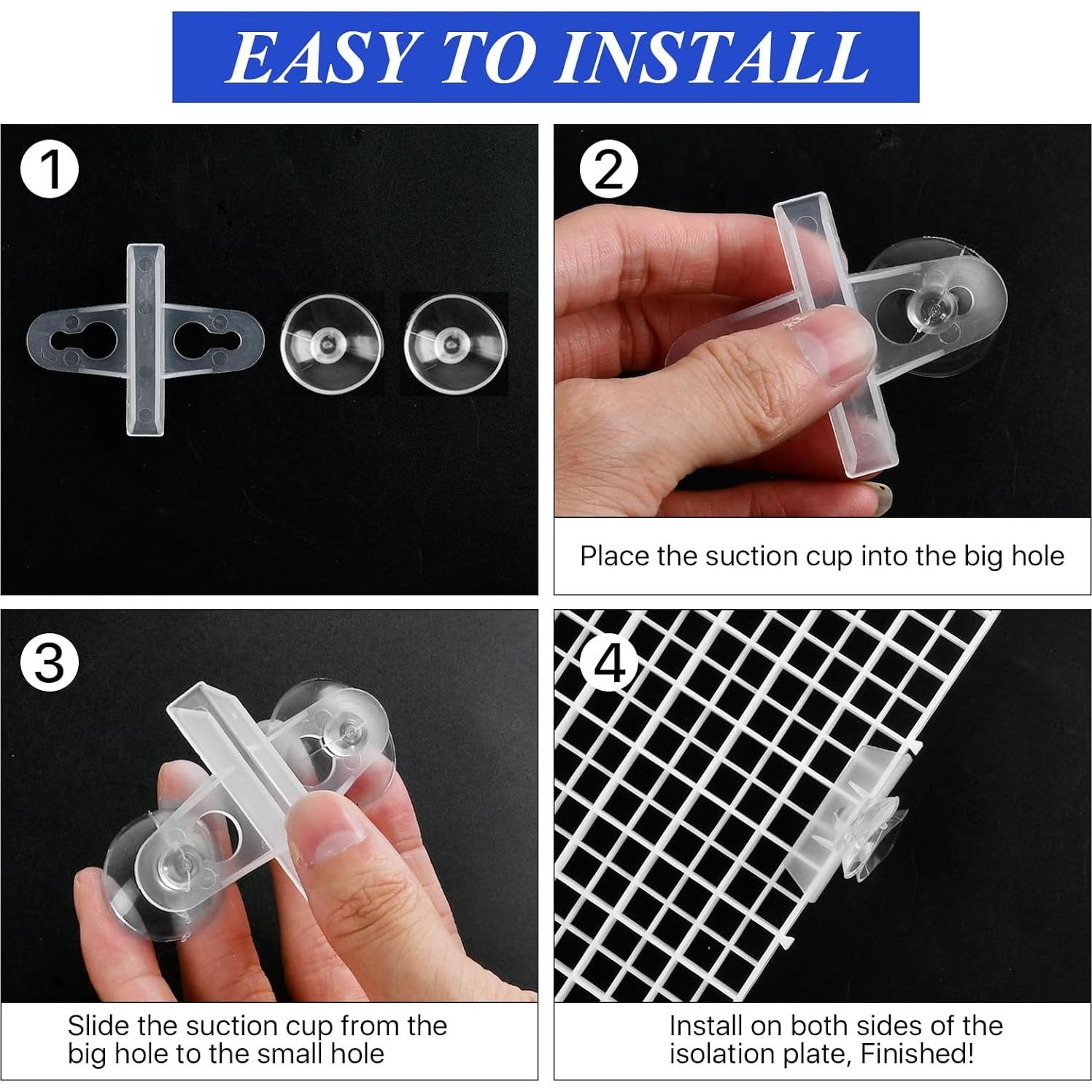 Divisor de Acuario Lainballow 8 Piezas 30 x 30 cm con Ventosas