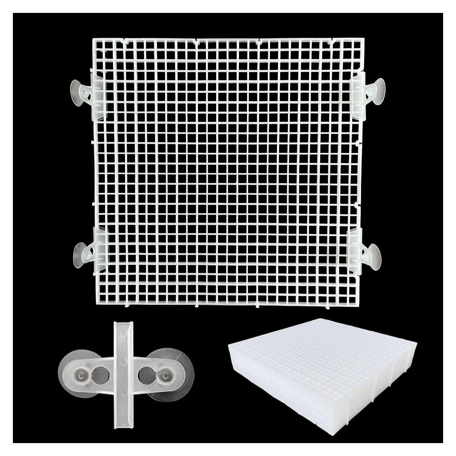 Panel divisor de acuario TQDXZA 30x30 cm blanco 8 paquetes