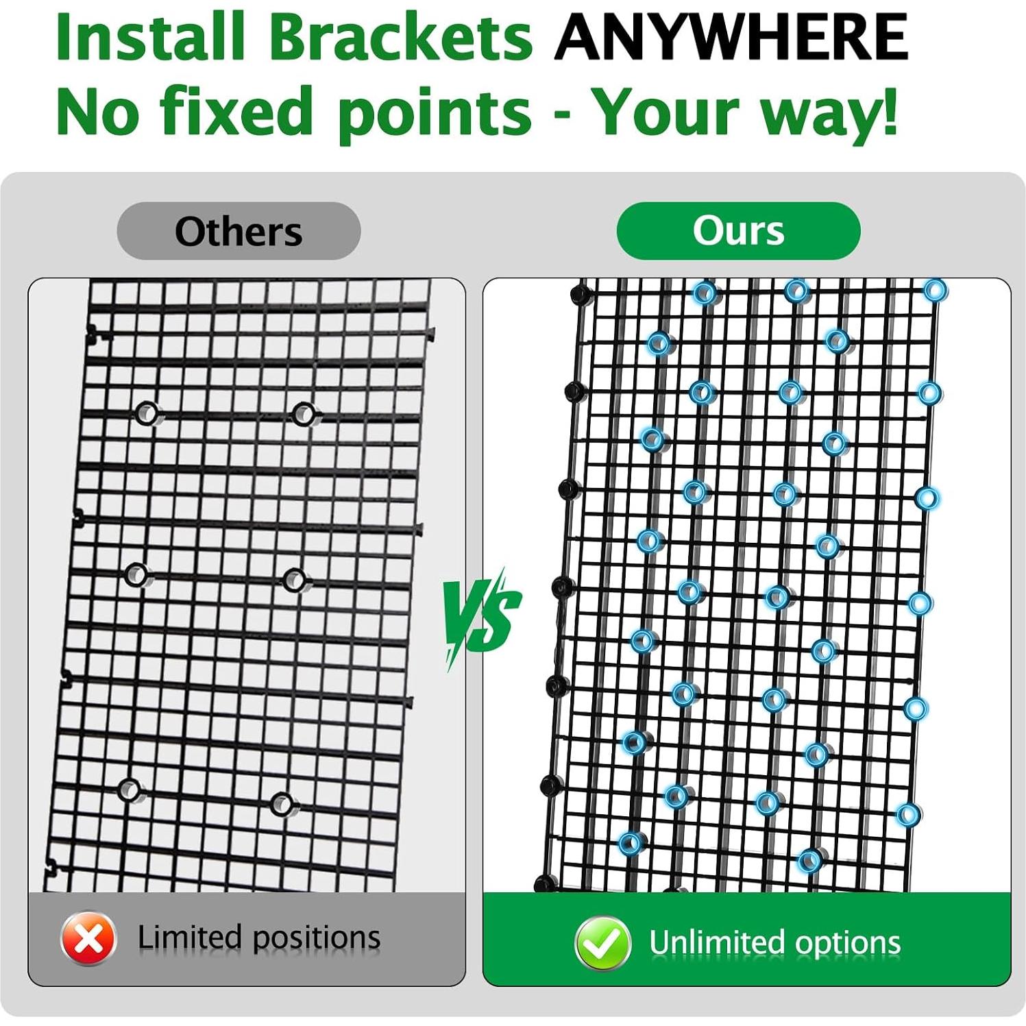 Separador de Acuario Hygger CO2 12pcs Rejilla Plástica 29.5x14.5cm