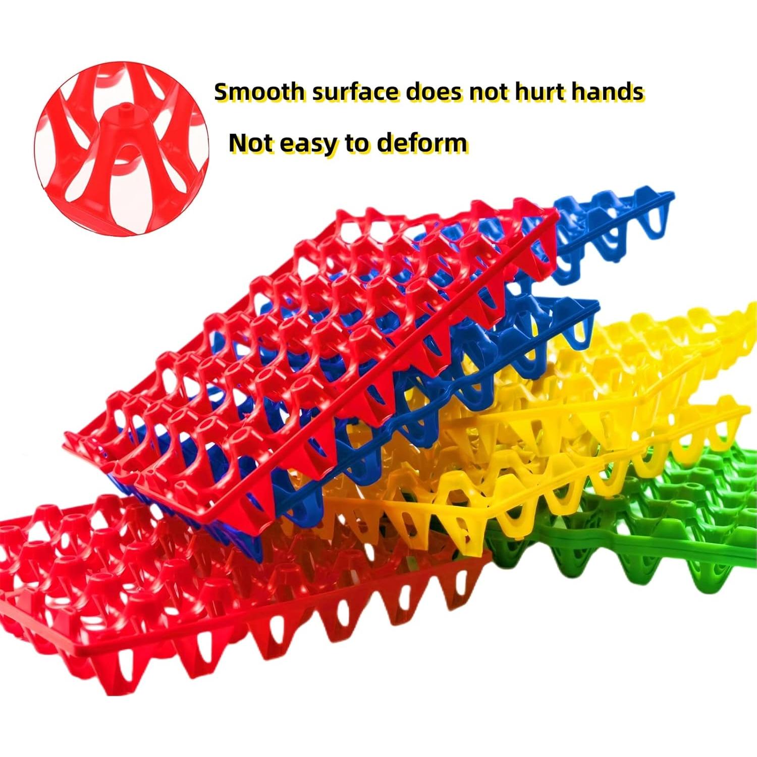 Paquete de 8 bandejas de plástico para 30 huevos George Garden