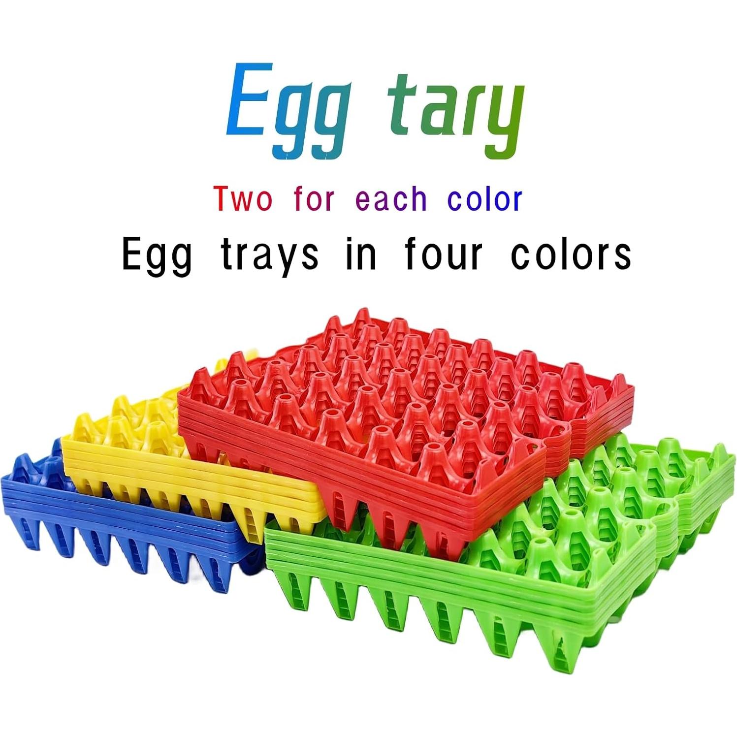 Paquete de 8 bandejas de plástico para 30 huevos George Garden