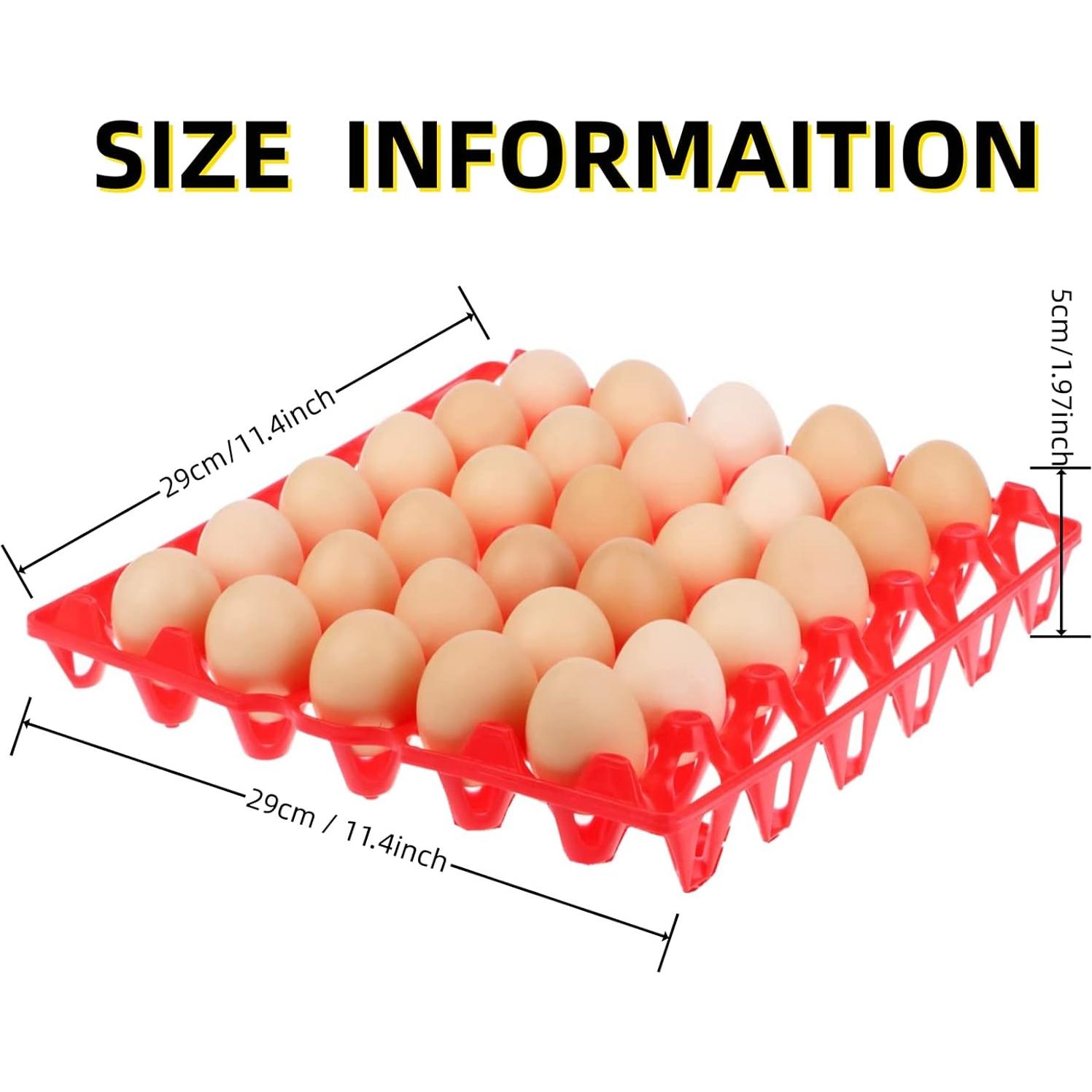 Paquete de 8 bandejas de plástico para 30 huevos George Garden