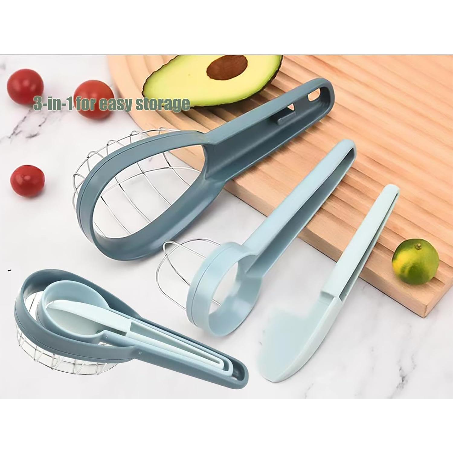 Cortador 3 en 1 FAMMOM de Aguacate y Kiwi Acero Inoxidable