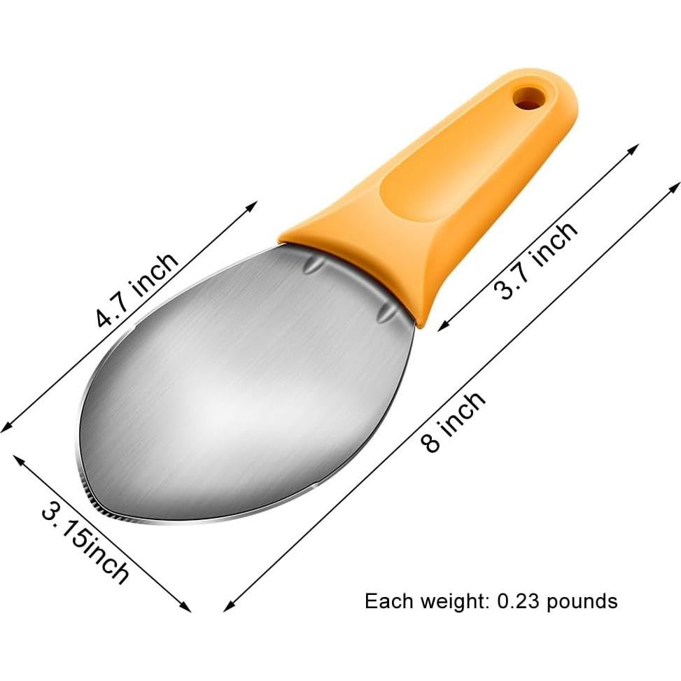 Cortador de Mango JOMIHONEY 2 Pcs Acero Inoxidable Naranja