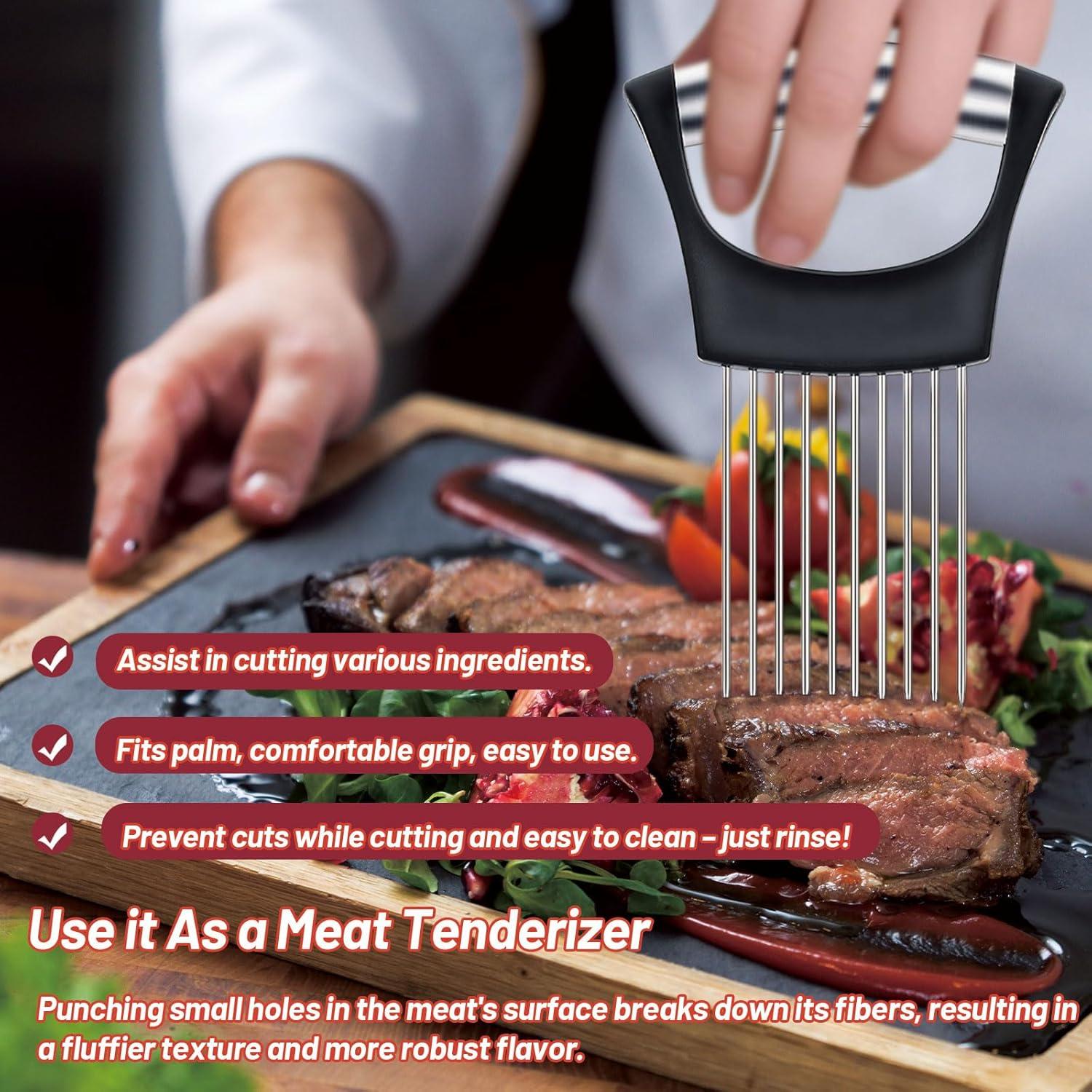 Juego de 3 Sujetadores de Cebolla DYULJS - Acero Inoxidable Negro