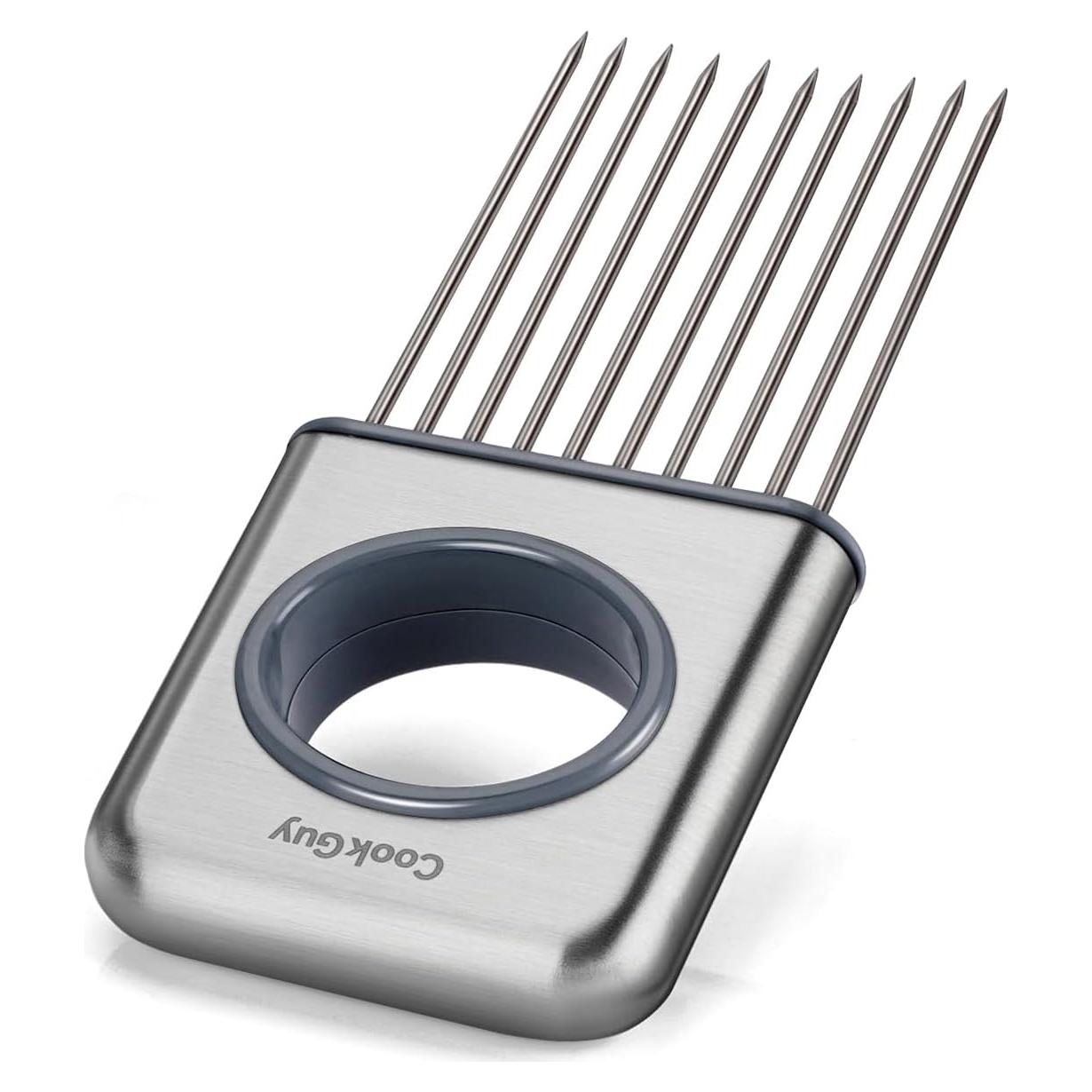 Cortador de Cebolla Acero Inoxidable Cook Guy - 10 Púas Iguales