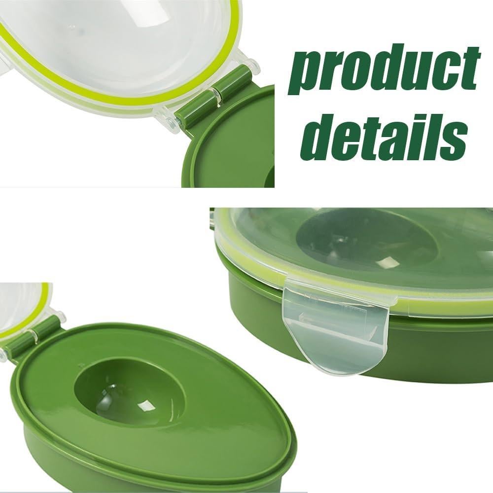 Contenedor de Almacenamiento de Aguacate Wvapzwr Verde 15.3x11x8 cm