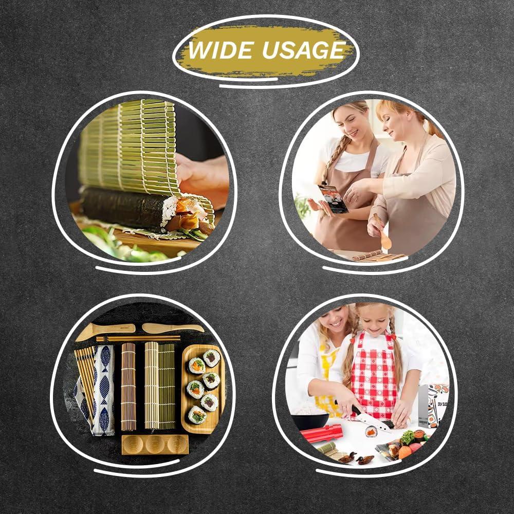 Kit de Hacer Sushi Sheriffdrink con Rodillo Bazooka y Utensilios