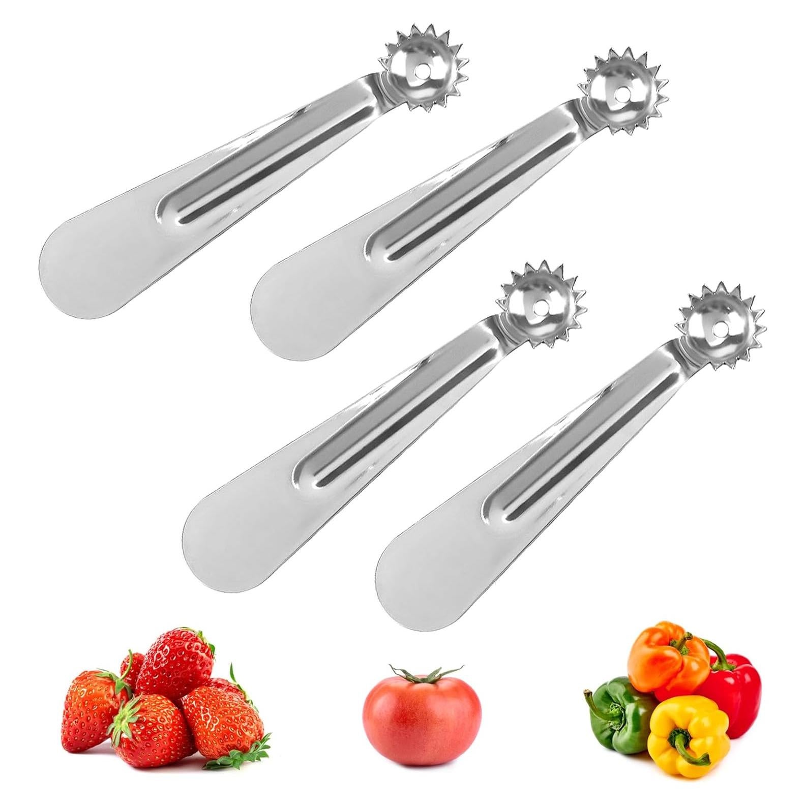 Juego de 4 Herramientas para Quitar Corazones UPIQNG Acero Inoxidable