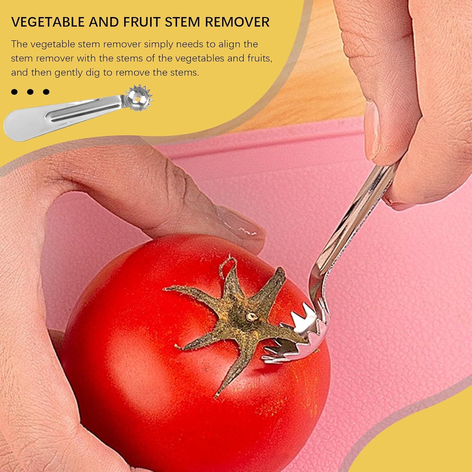 Juego de 4 Herramientas para Quitar Corazones UPIQNG Acero Inoxidable