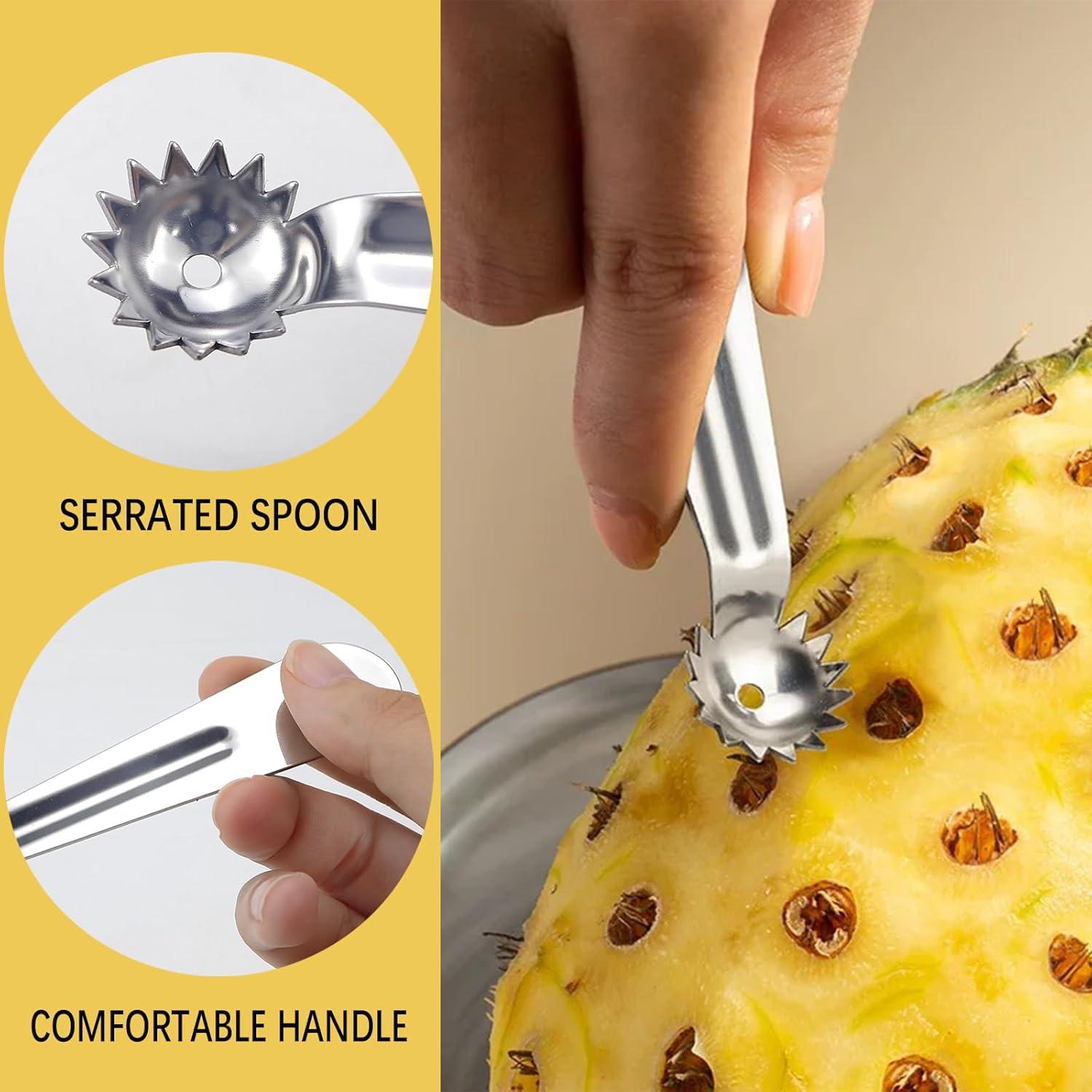 Juego de 4 Herramientas para Quitar Corazones UPIQNG Acero Inoxidable