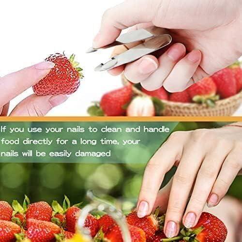 Juego de 2 Removedores de Tallos de Frutas Calsgkspray Acero Inoxidable