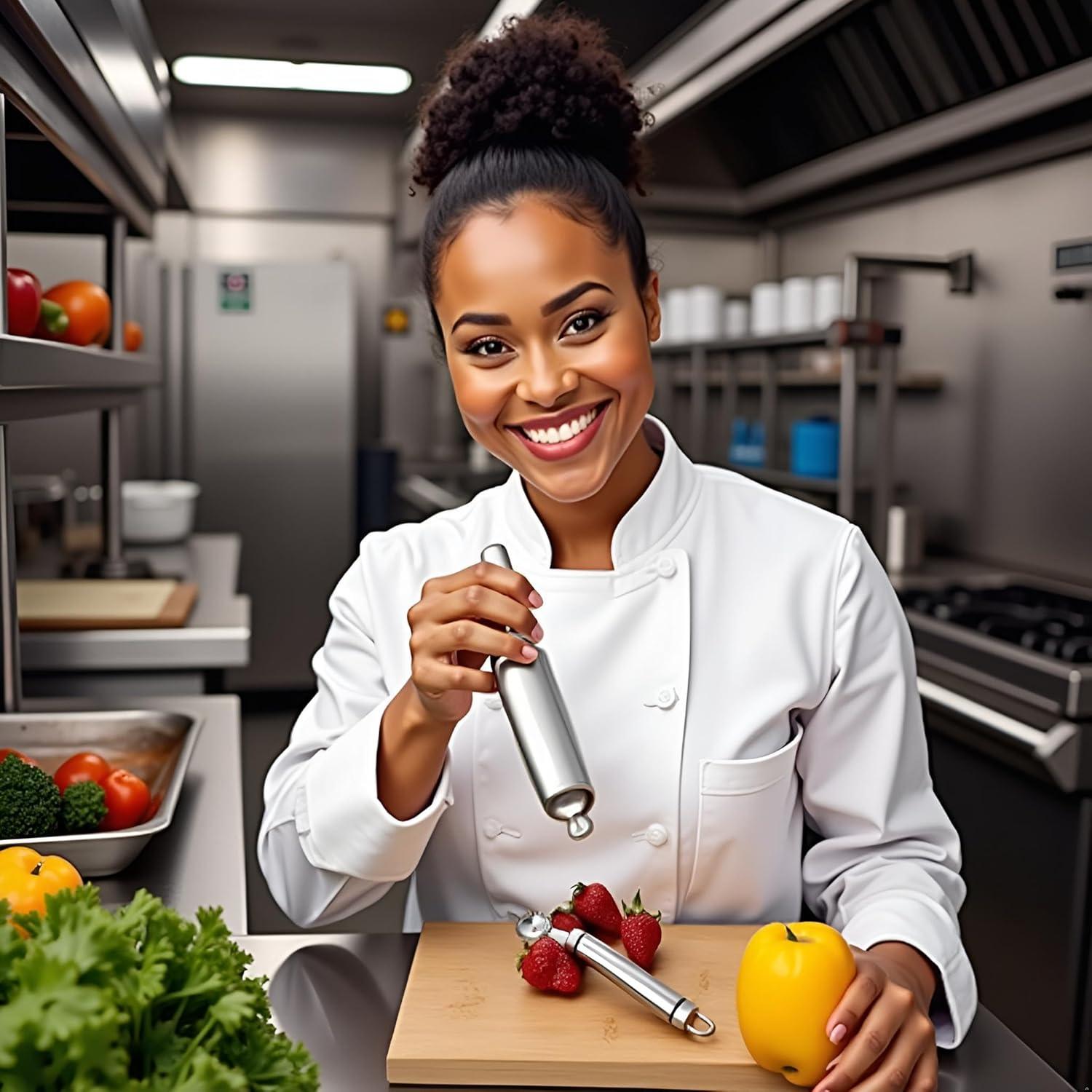 Herramienta de deshuesar Cauaoa de acero inoxidable 15.24 cm