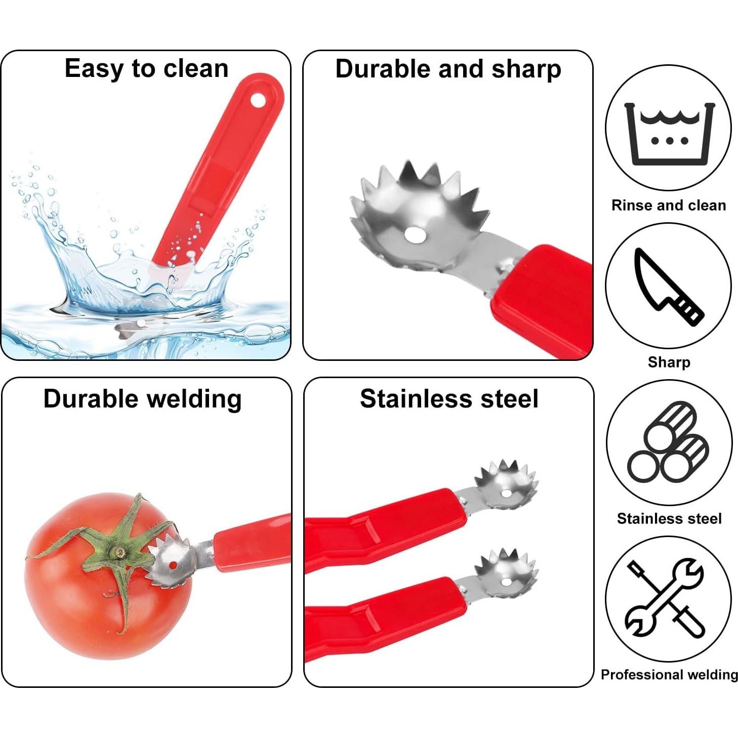 Herramientas para desinfectar frutas Penitue 4 piezas acero inoxidable