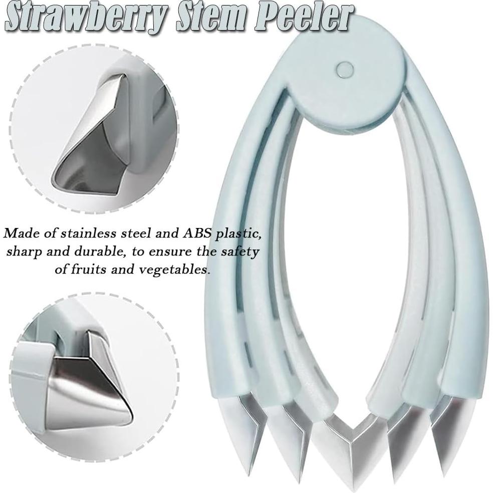 Pelador de Frutas AKOAK Acero Inoxidable 12x5 cm Azul