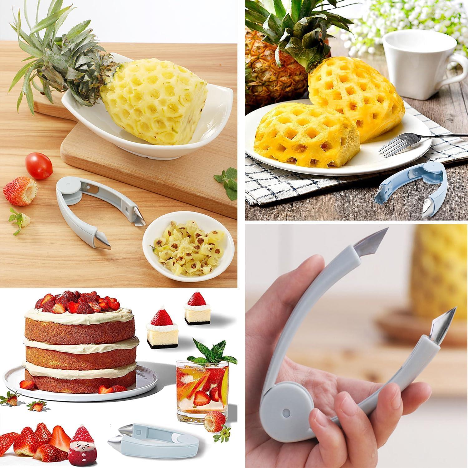 Pelador de Frutas AKOAK Acero Inoxidable 12x5 cm Azul