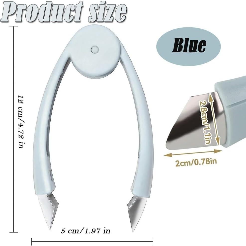 Pelador de Frutas AKOAK Acero Inoxidable 12x5 cm Azul