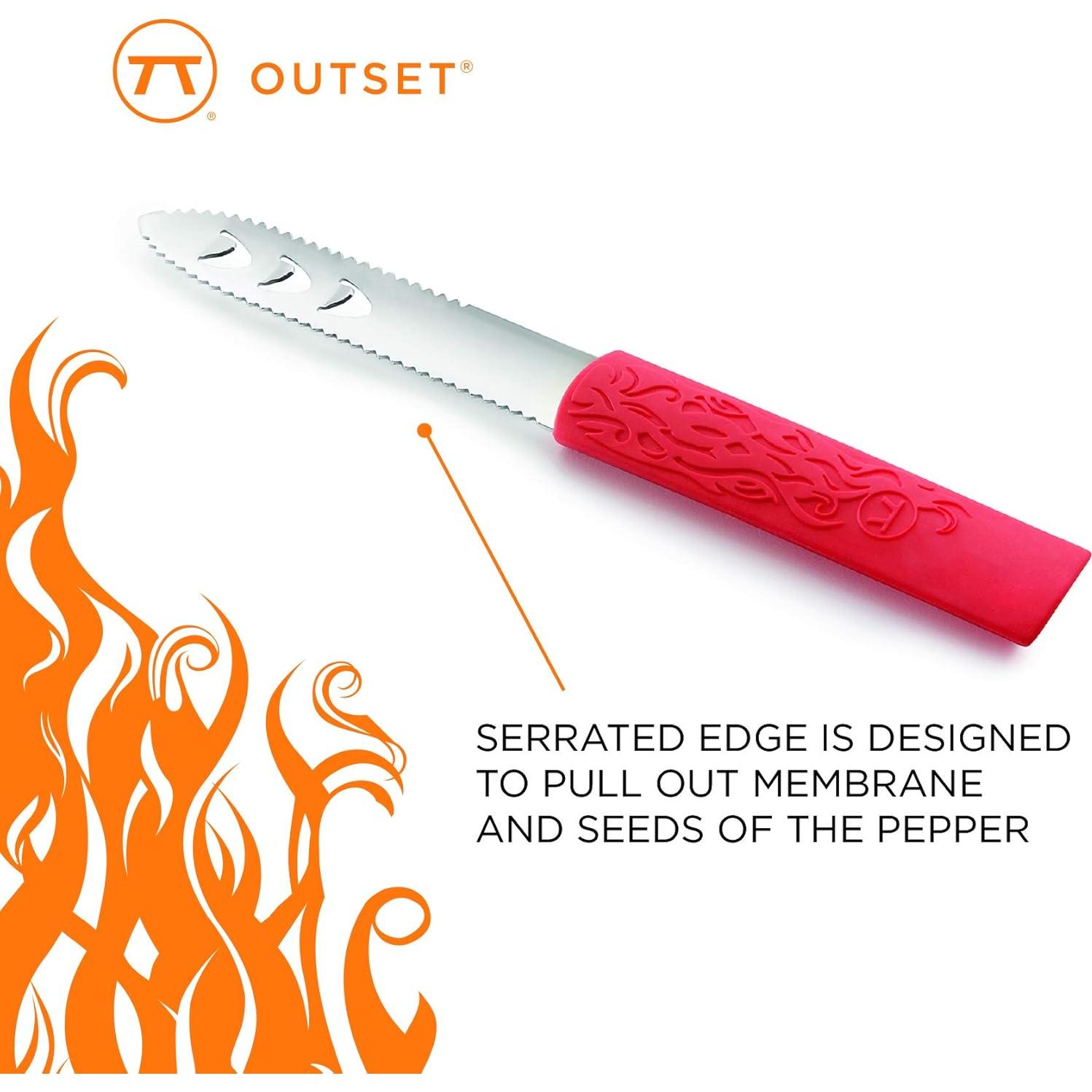 Cuchillo Corer de Jalapeño Outset 20.3 cm Acero Inoxidable