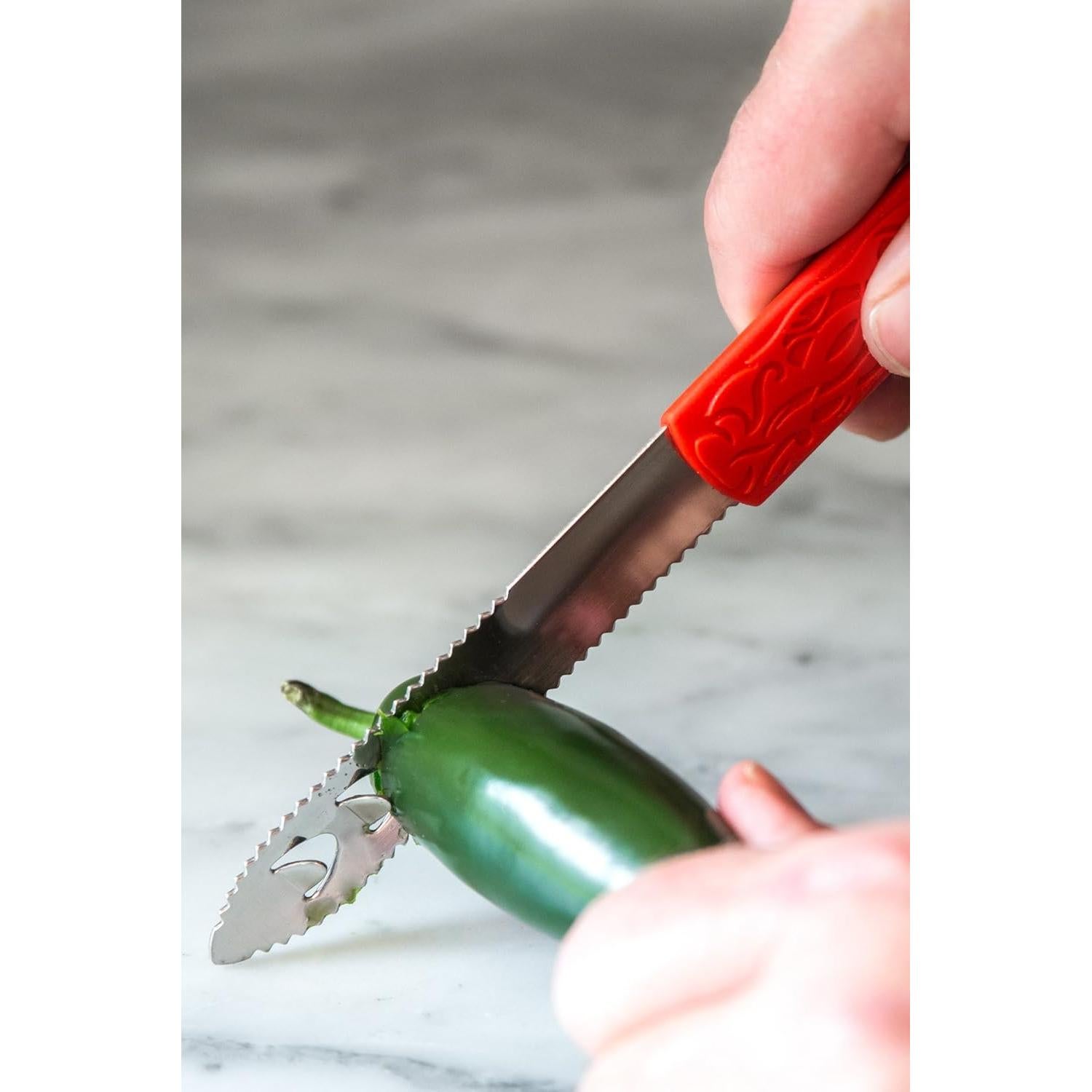 Cuchillo Corer de Jalapeño Outset 20.3 cm Acero Inoxidable
