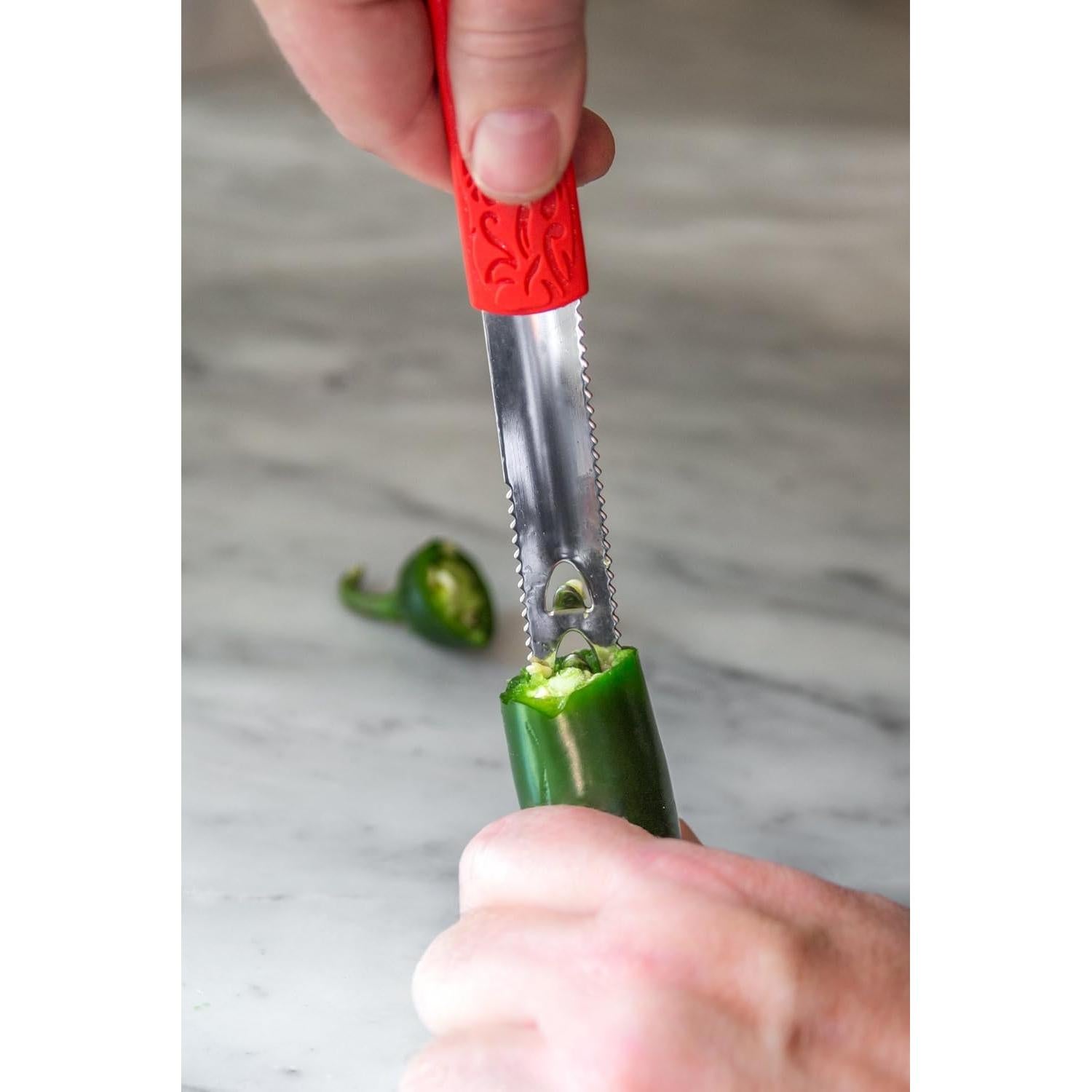 Cuchillo Corer de Jalapeño Outset 20.3 cm Acero Inoxidable