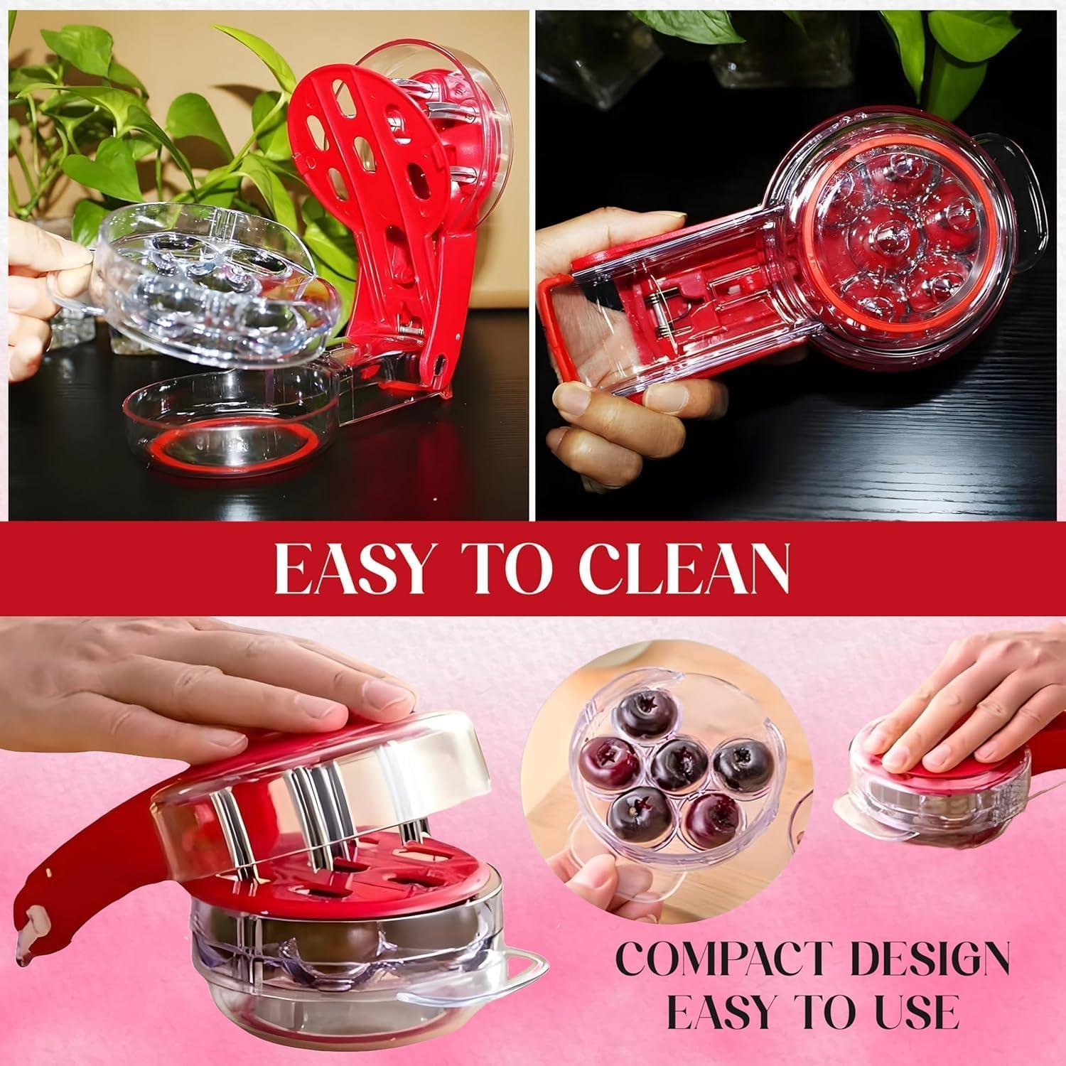 Quita Huesos de Cereza MADBURY 6 en 1 Acero Inoxidable 304