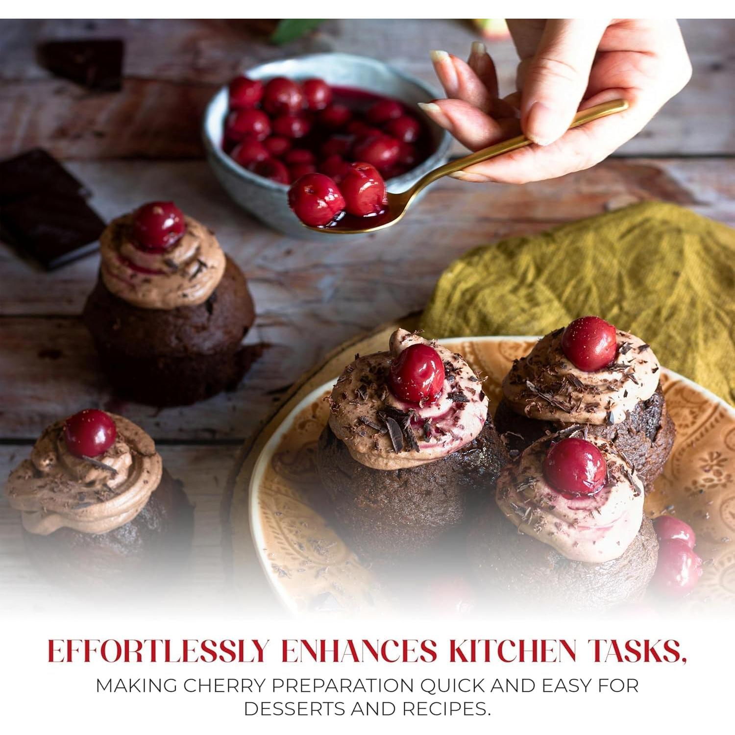 Quita Huesos de Cereza MADBURY 6 en 1 Acero Inoxidable 304