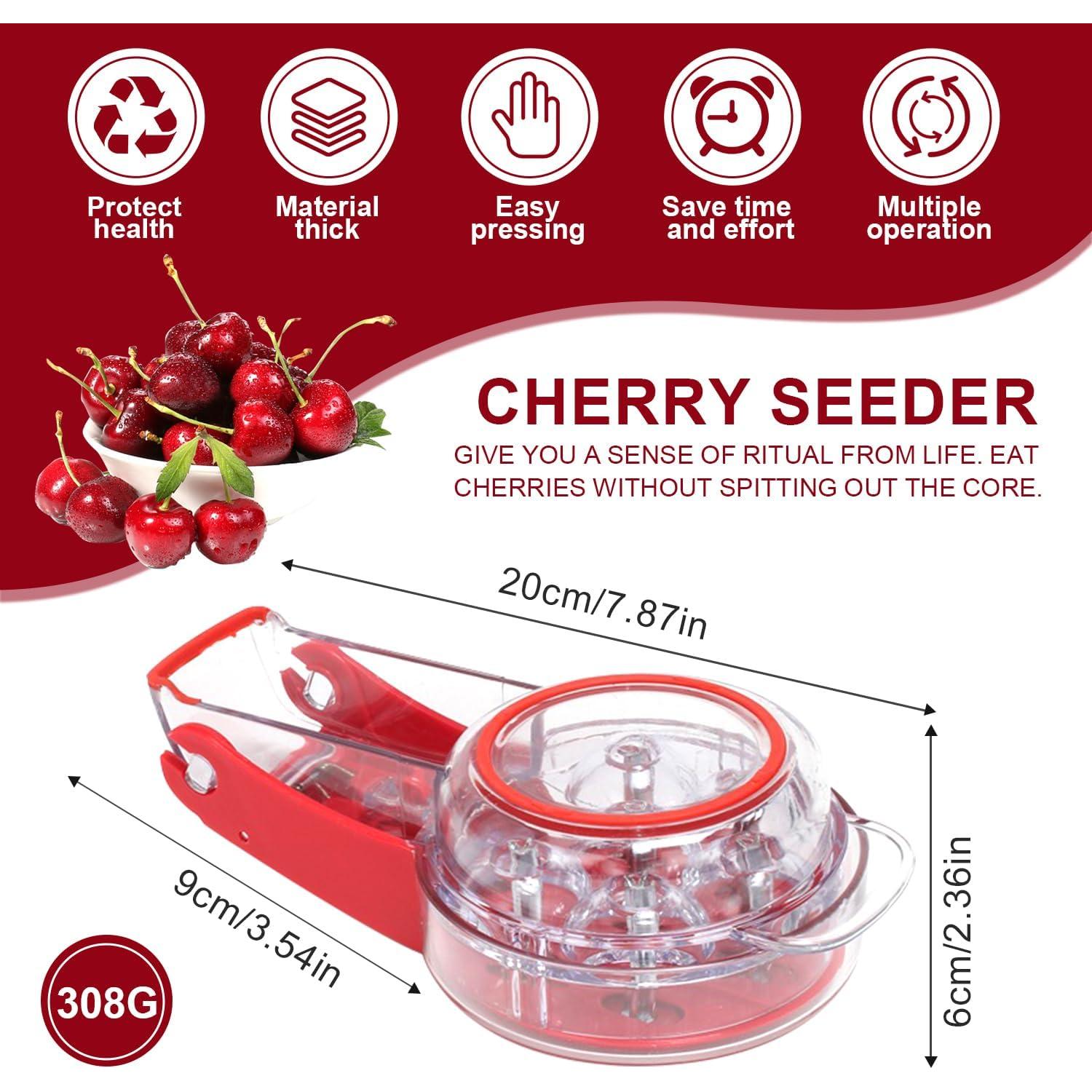 Deshuesador de Cereza JJYHEHOT Acero Inoxidable 6 Agujeros