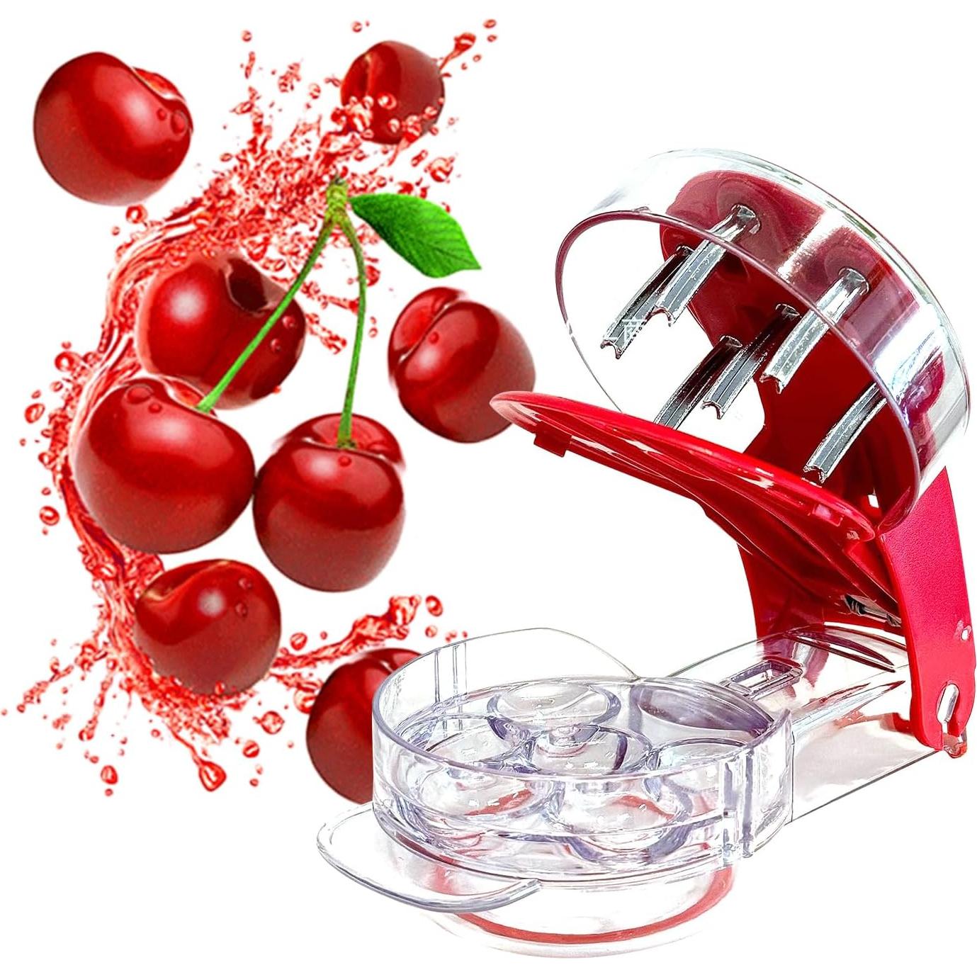 Deshuesador de Cereza JJYHEHOT Acero Inoxidable 6 Agujeros