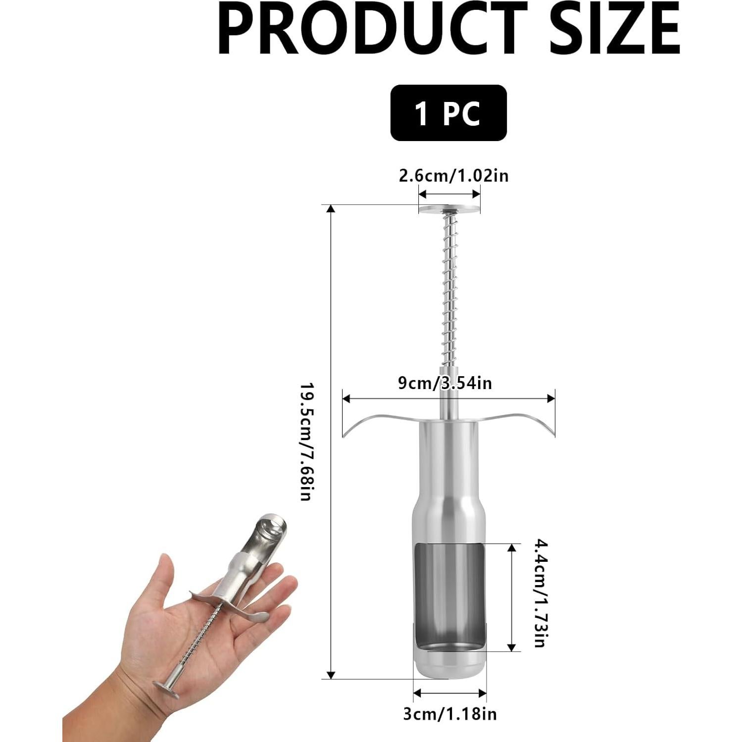 Removedor de Huesos de Cereza Acero Inoxidable 33mm OMASUNB