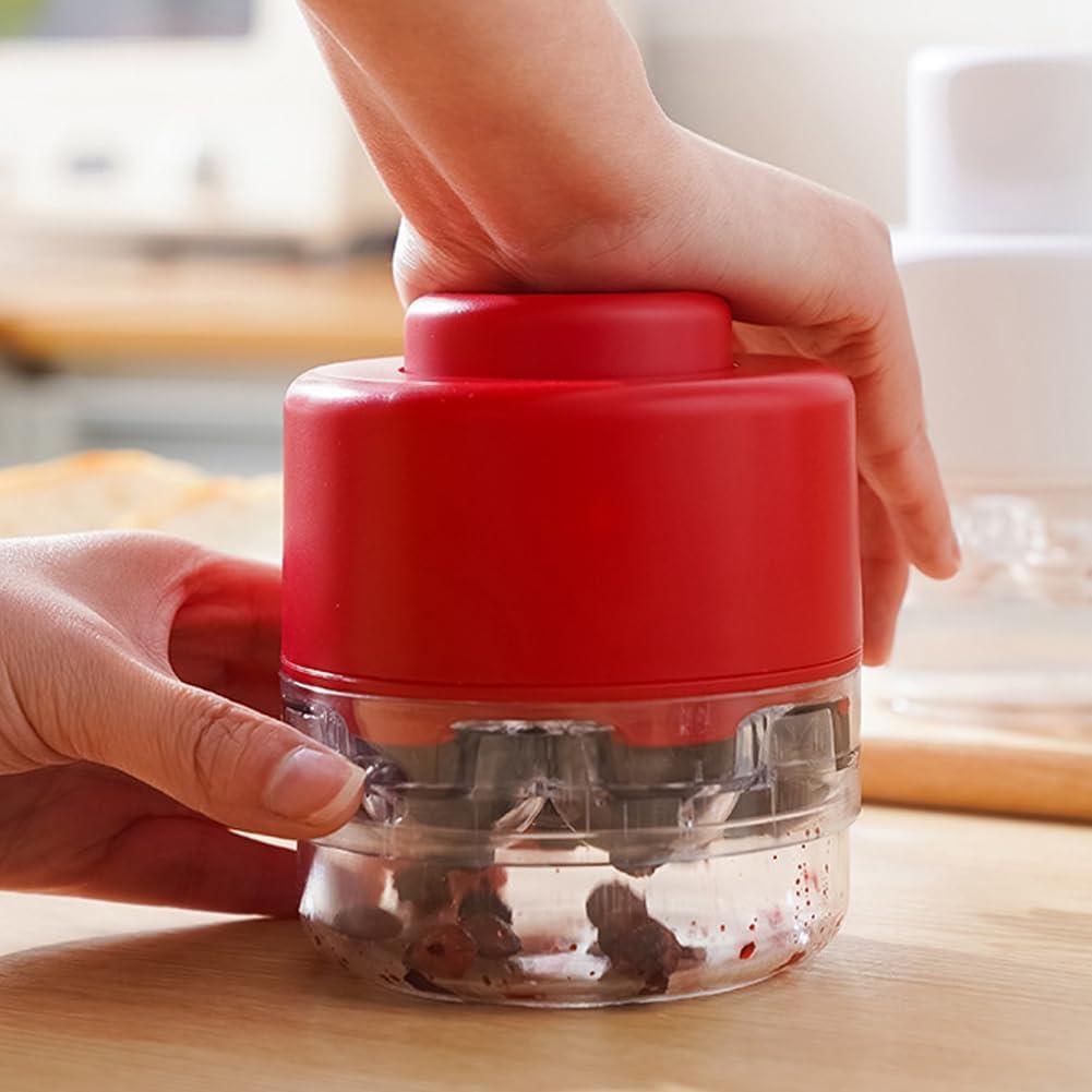 Deshuesador de Cerezas XuYelora Rojo, 7 Agujeros, ABS