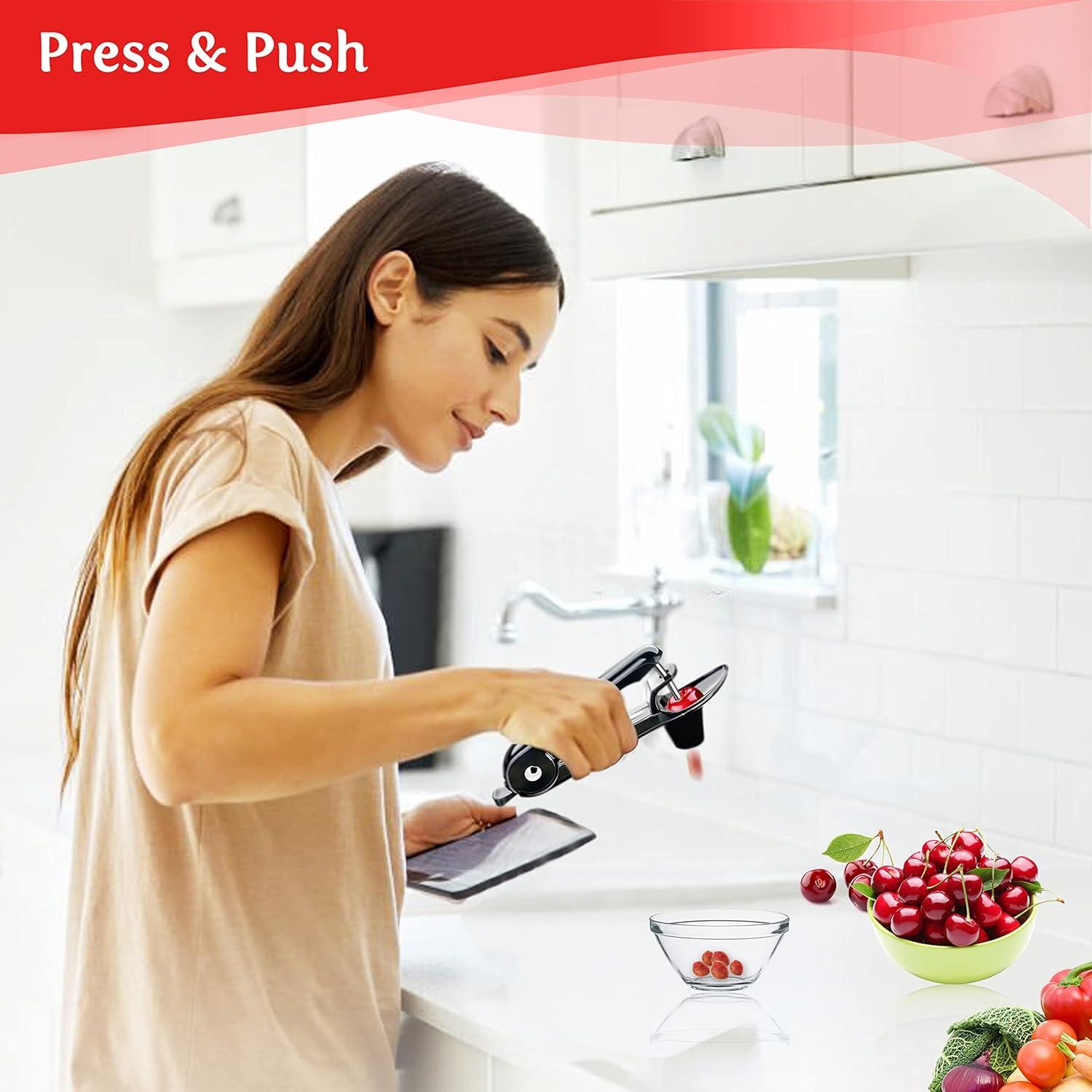 Quita Huesos de Cereza LAH Kitchen - Acero Inoxidable, 198g