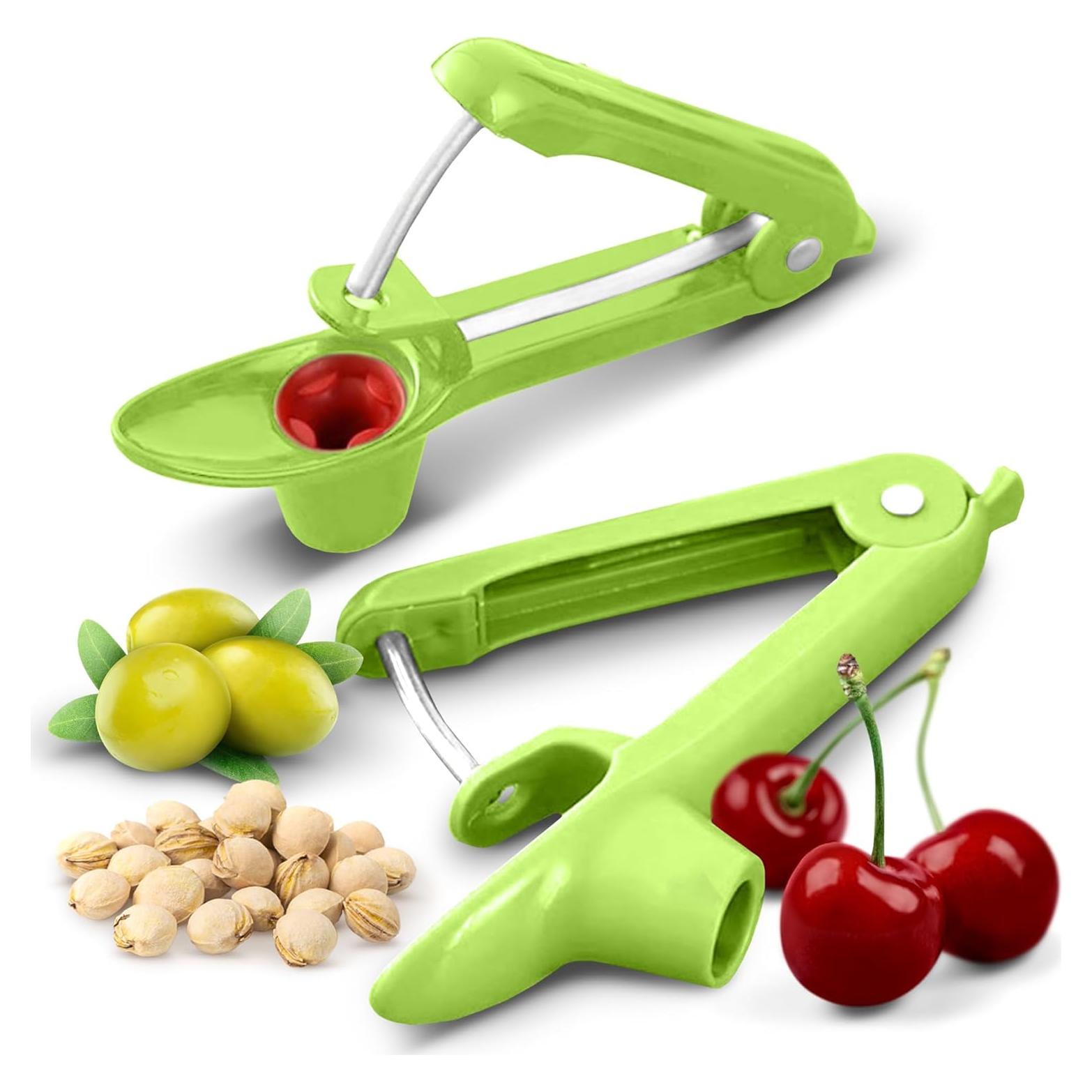 Deshuesador de Acero Inoxidable Colección Cheer 2 en 1 Verde