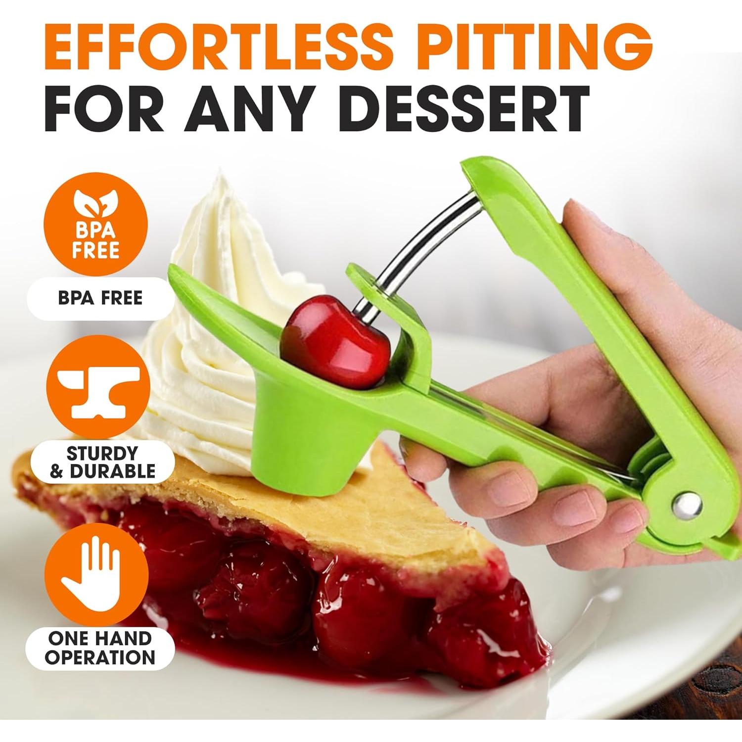 Deshuesador de Acero Inoxidable Colección Cheer 2 en 1 Verde