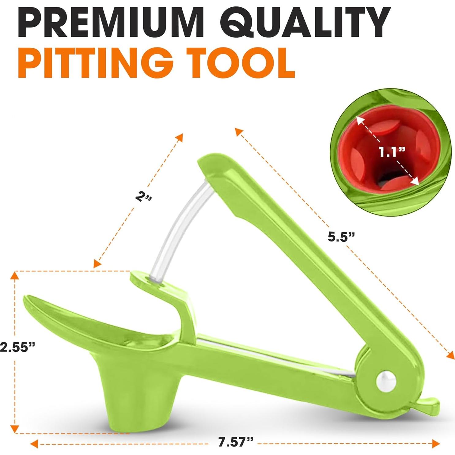 Deshuesador de Acero Inoxidable Colección Cheer 2 en 1 Verde